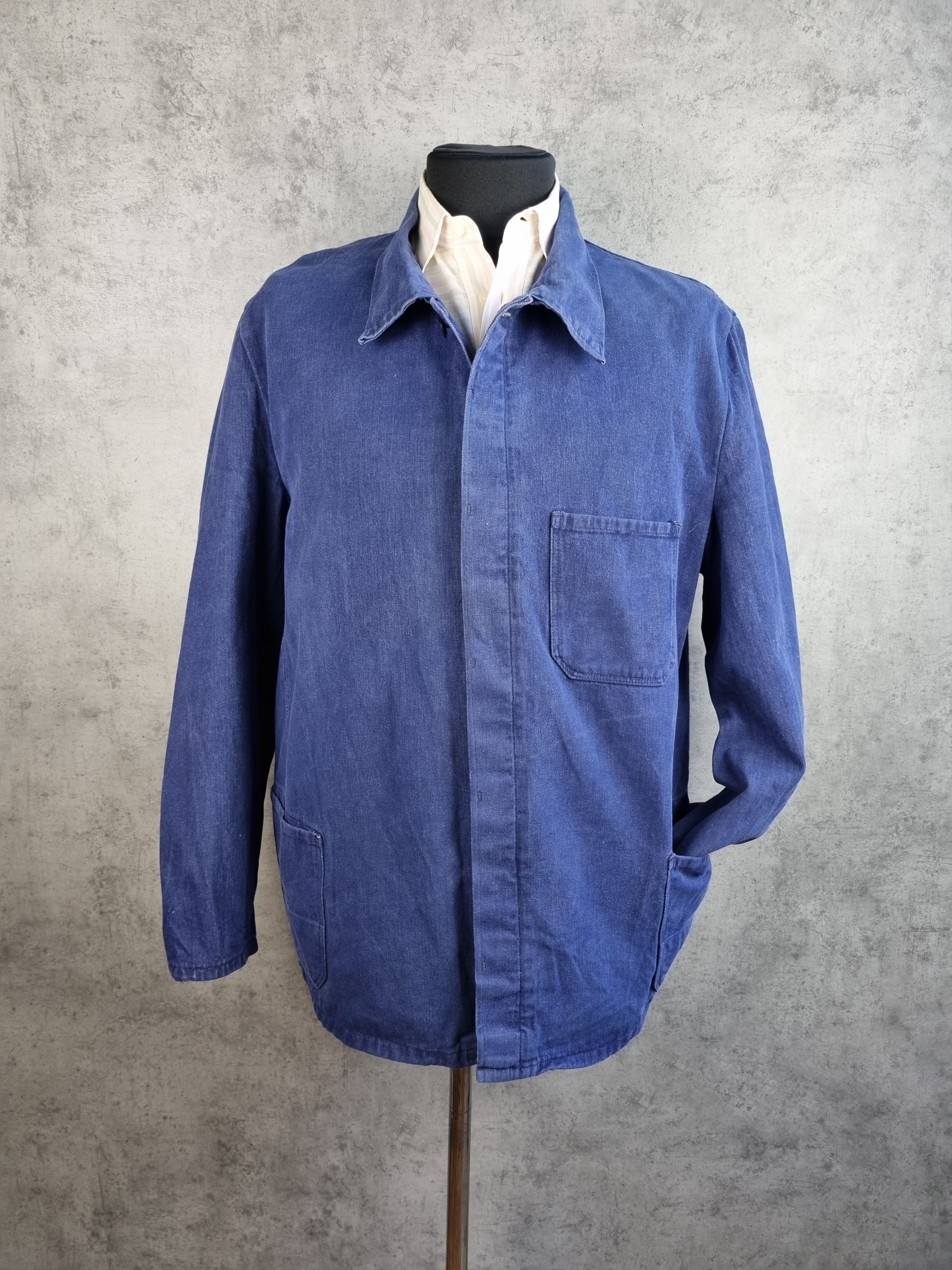 Le Laboureur Rare Size 50s Worker Button up Chore Vintage Jacket Size US XL / EU 56 / 4 - 3 Thumbnail