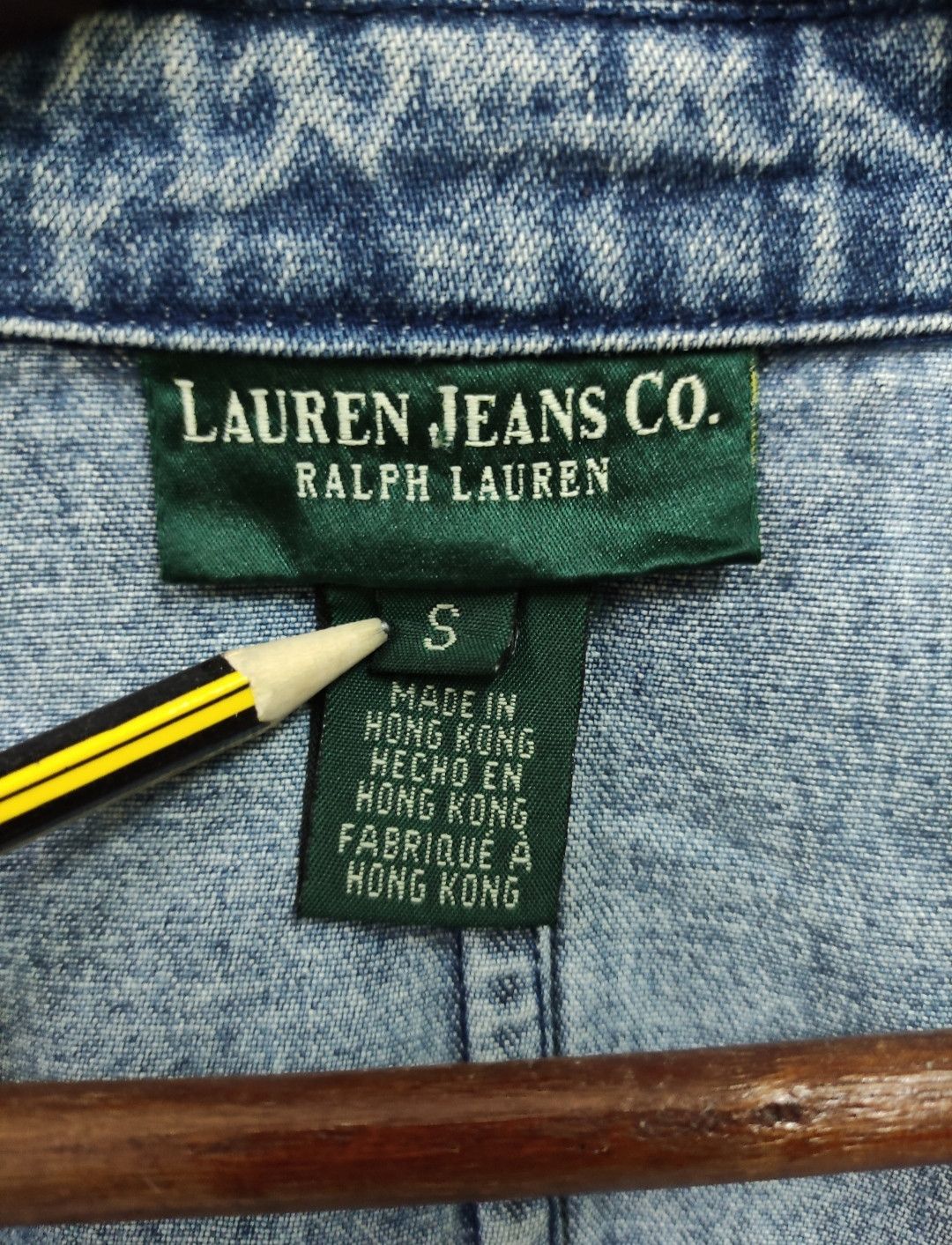 Lauren Ralph Lauren × Polo Ralph Lauren × Vintage vintage Ralph Lauren Double Breasted Denim Peacoat Size US S / EU 44-46 / 1 - 14 Thumbnail