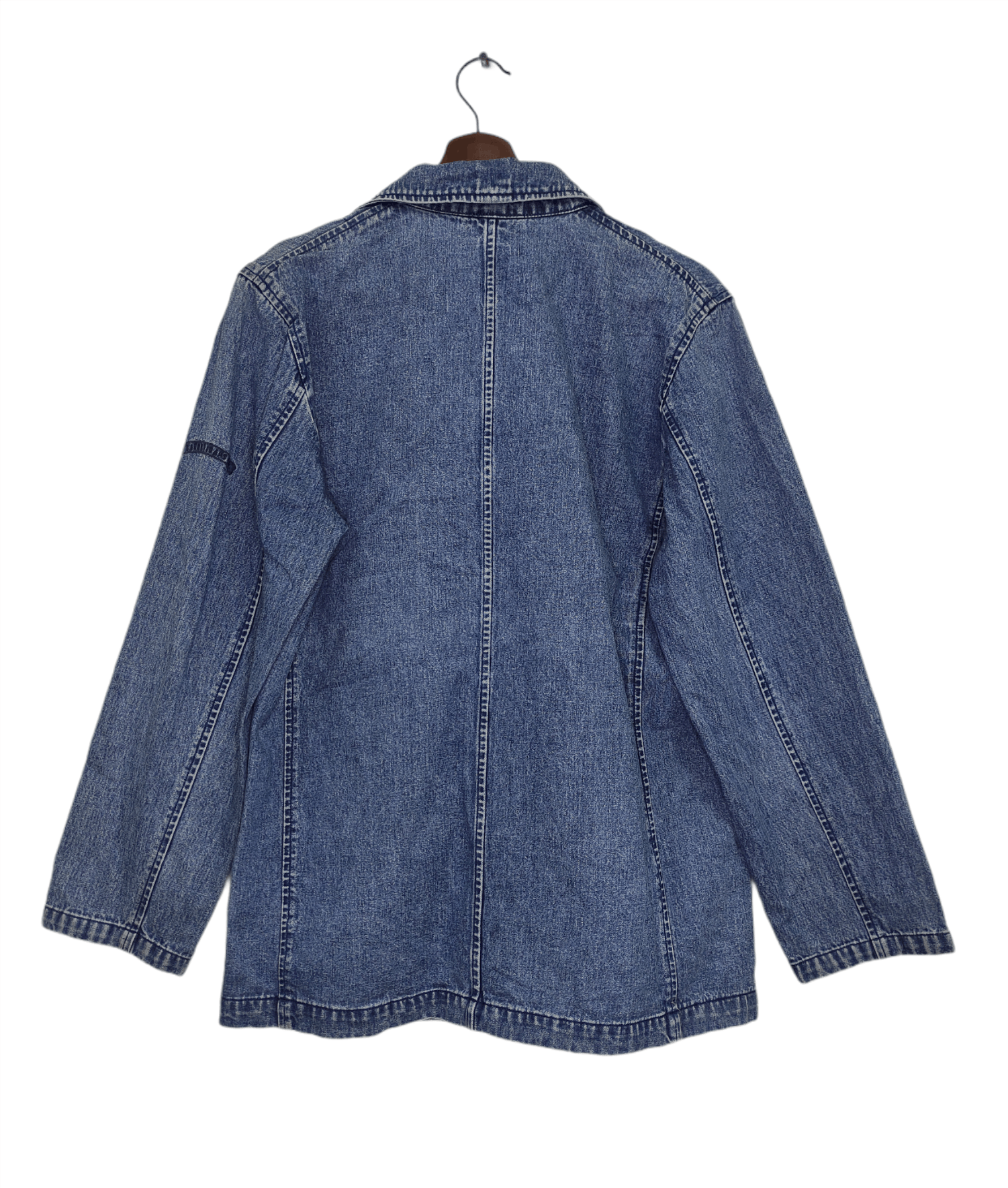 Lauren Ralph Lauren × Polo Ralph Lauren × Vintage vintage Ralph Lauren Double Breasted Denim Peacoat Size US S / EU 44-46 / 1 - 9 Thumbnail
