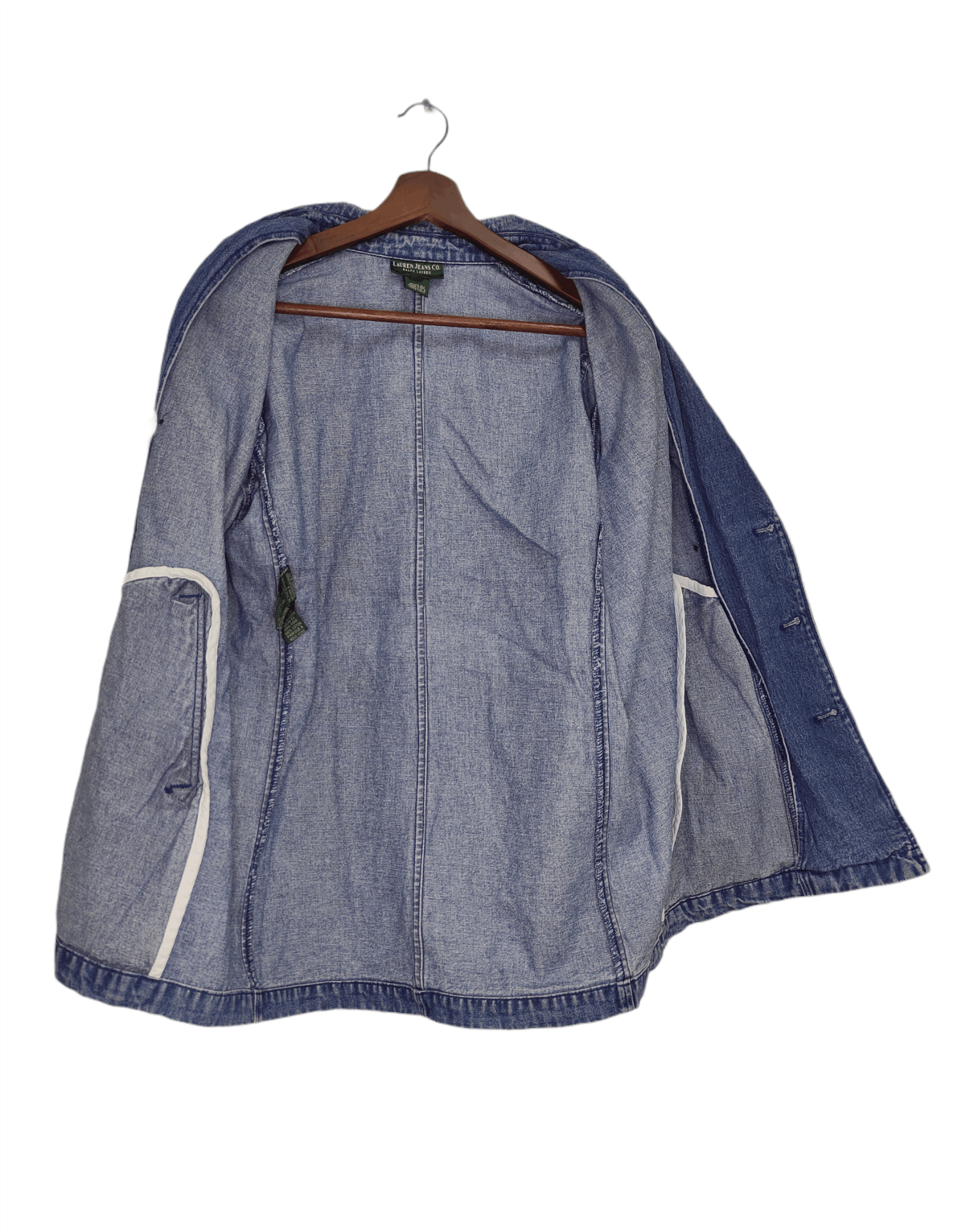 Lauren Ralph Lauren × Polo Ralph Lauren × Vintage vintage Ralph Lauren Double Breasted Denim Peacoat Size US S / EU 44-46 / 1 - 8 Thumbnail