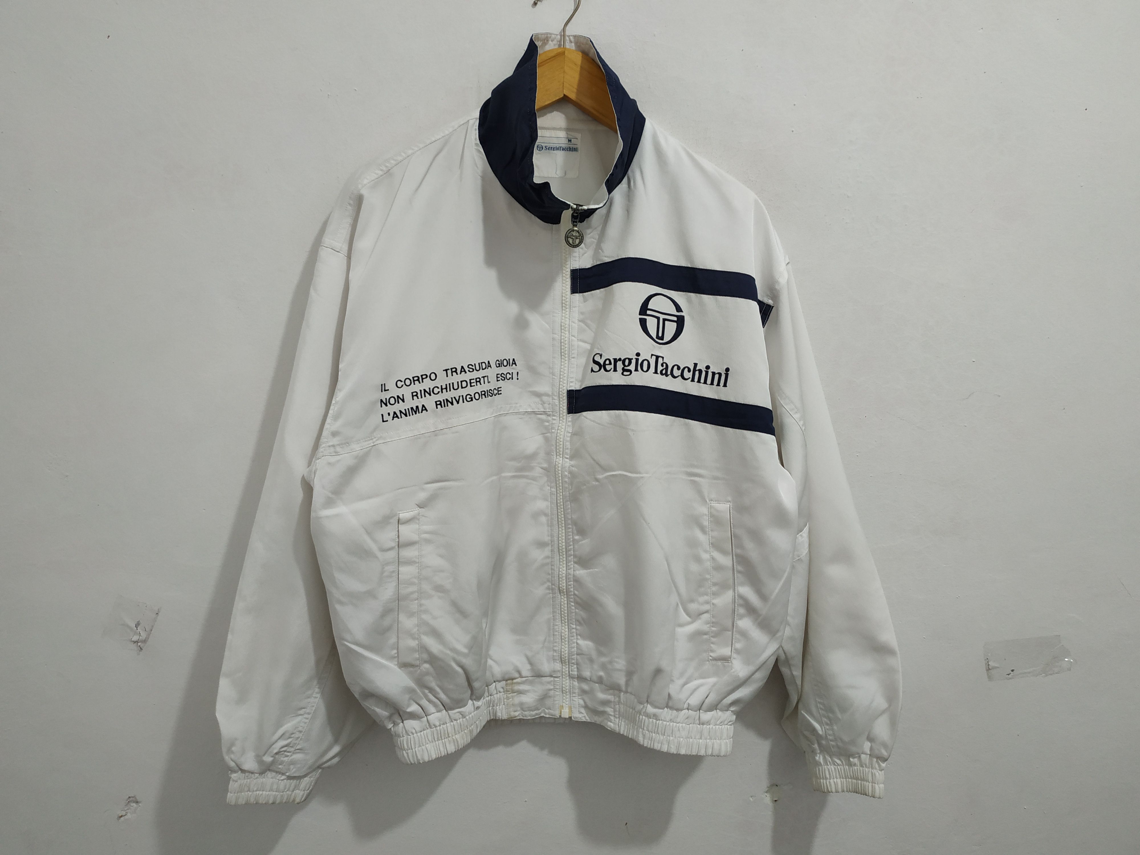 Sergio Tacchini Vintage SERGIO TACCHINI Track top Outdoor Windbreaker Size US M / EU 48-50 / 2 - 1 Thumbnail