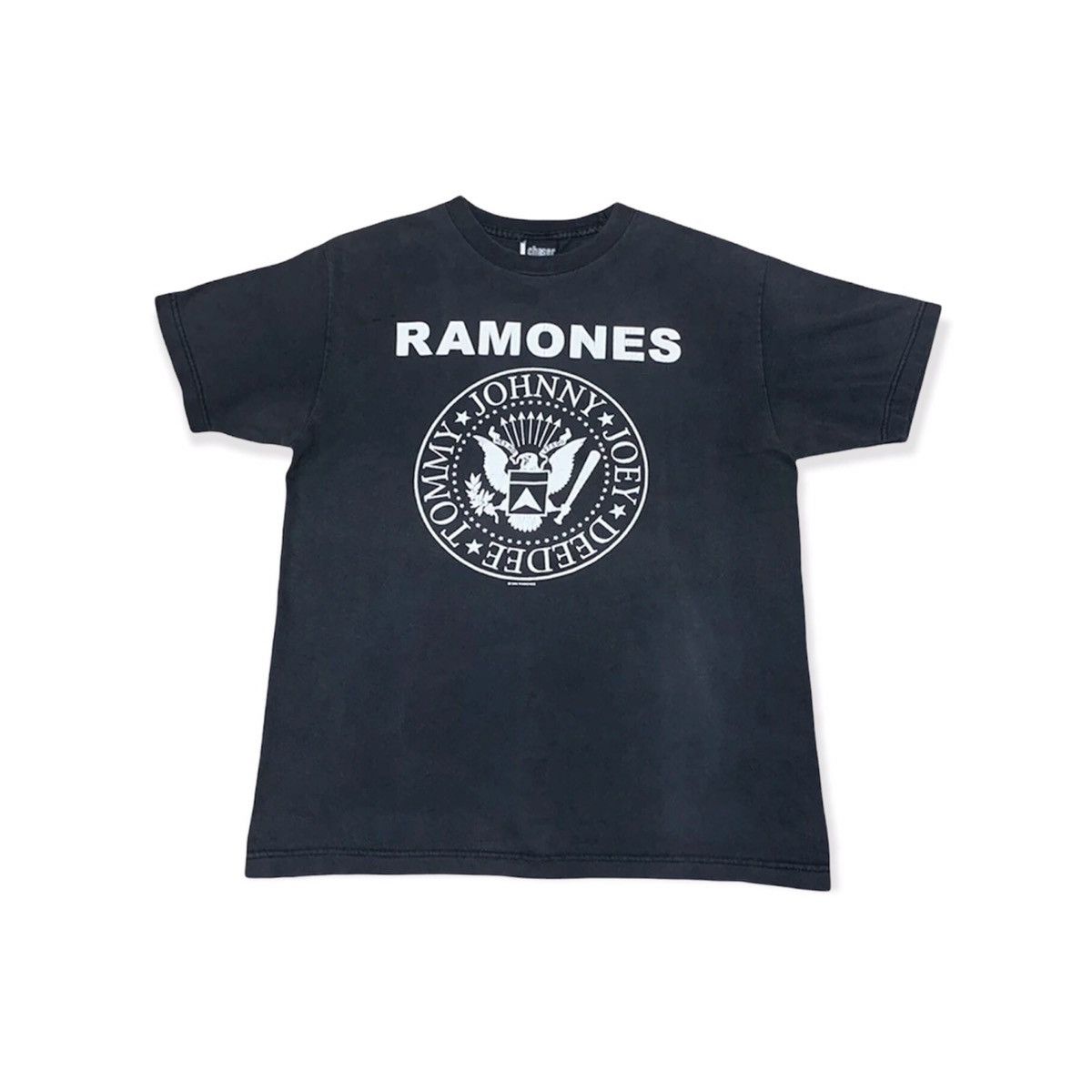 image of Band Tees x Rock Band Vintage 1999 Ramones Hey Ho Let's Go Band Tshirt in Black, Men's (Size Medium