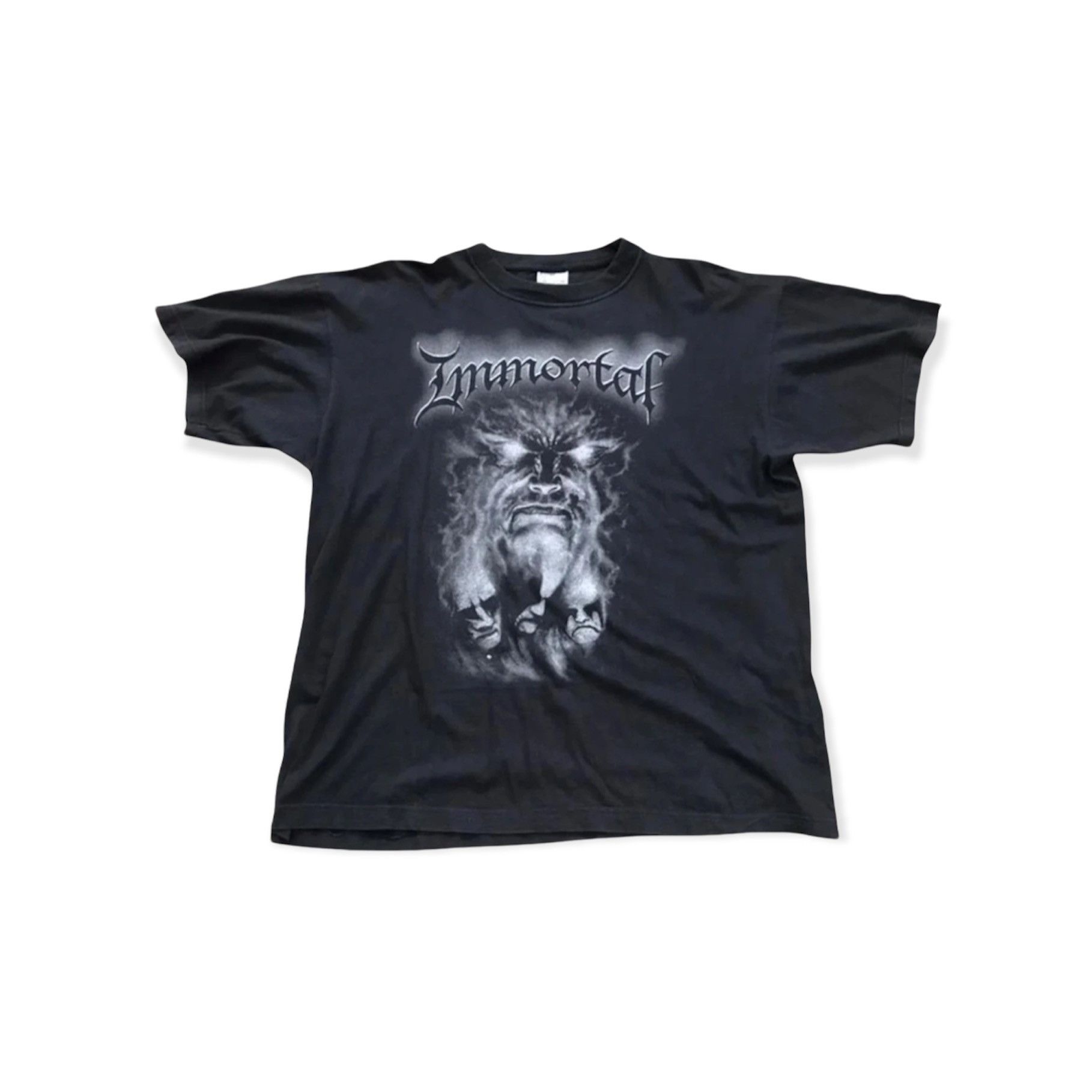 image of Band Tees x Rock Band Vintage Immortal Unholy Forces Of Evil Band Tshirt in Black, Men's (Size XL)