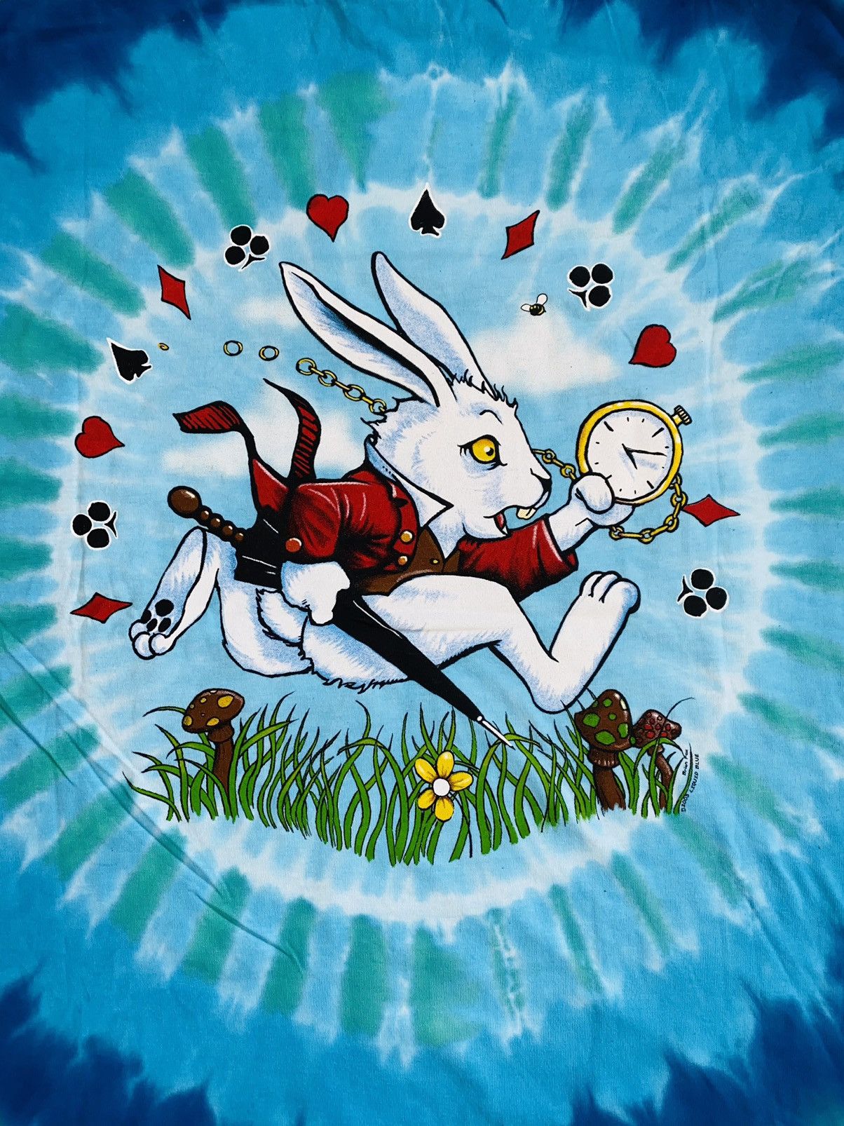 Disney × Liquid Blue × Vintage Alice in Wonderland Liquid Blue USA TieDye Travis Skott Size US XL / EU 56 / 4 - 5 Thumbnail