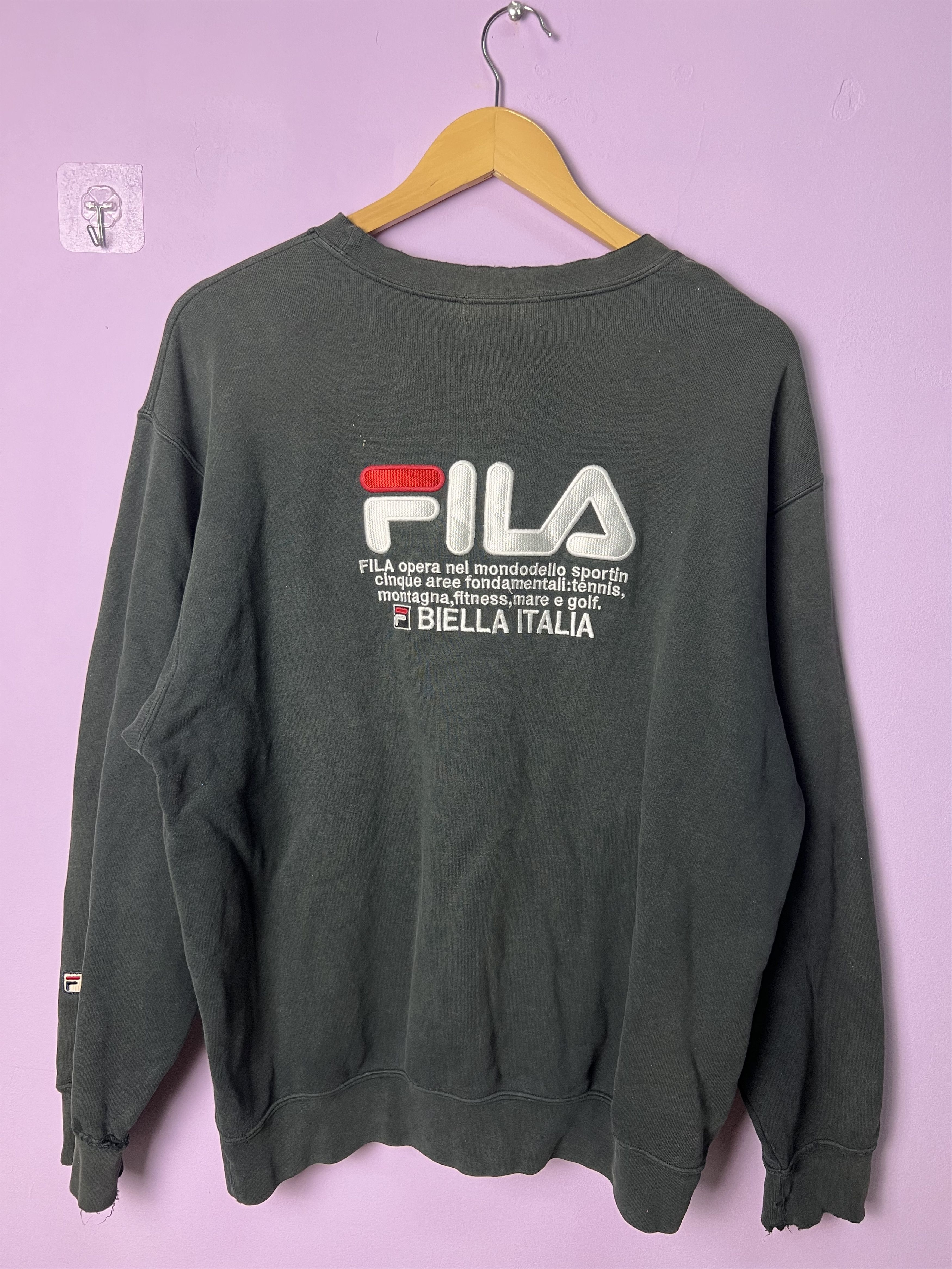 Fila 🔥Vintage Fila Embroidery Logo Crewneck Sweatshirts Size US M / EU 48-50 / 2 - 1 Thumbnail