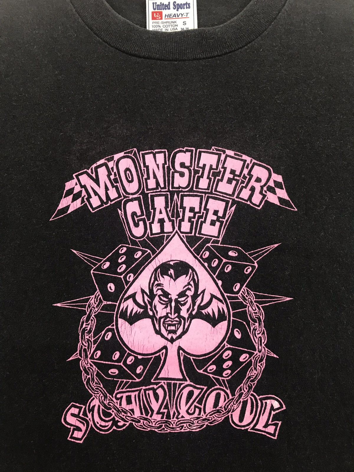 Japanese Brand Vintage 90s Monster Cafe Promo Tee Stay Cool Size S / US 4 / IT 40 - 2 Thumbnail