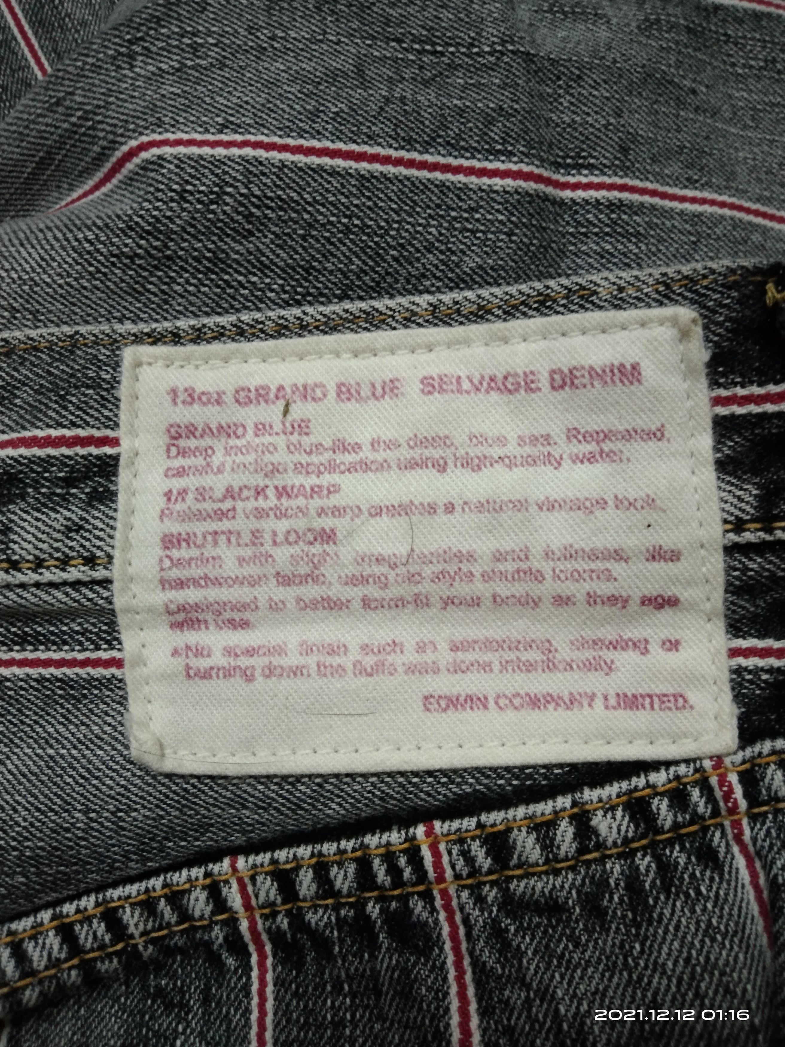 Japanese Brand HOT ITEM🔥DiSTRESSED FLARE EDWIN FULL SELVEDGE JAPAN Size US 29 - 6 Thumbnail