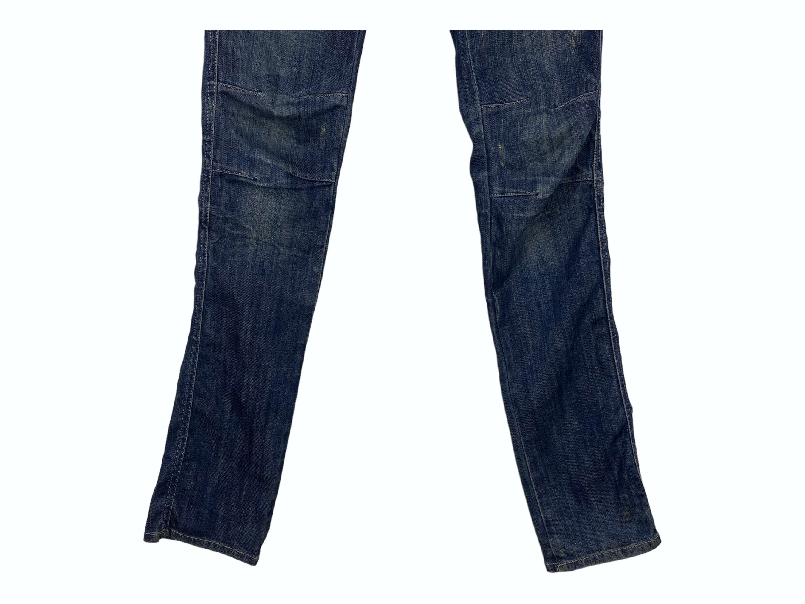 Japanese Brand TRF Denim Skinny Knee Patch Jeans Size 29" - 5 Thumbnail