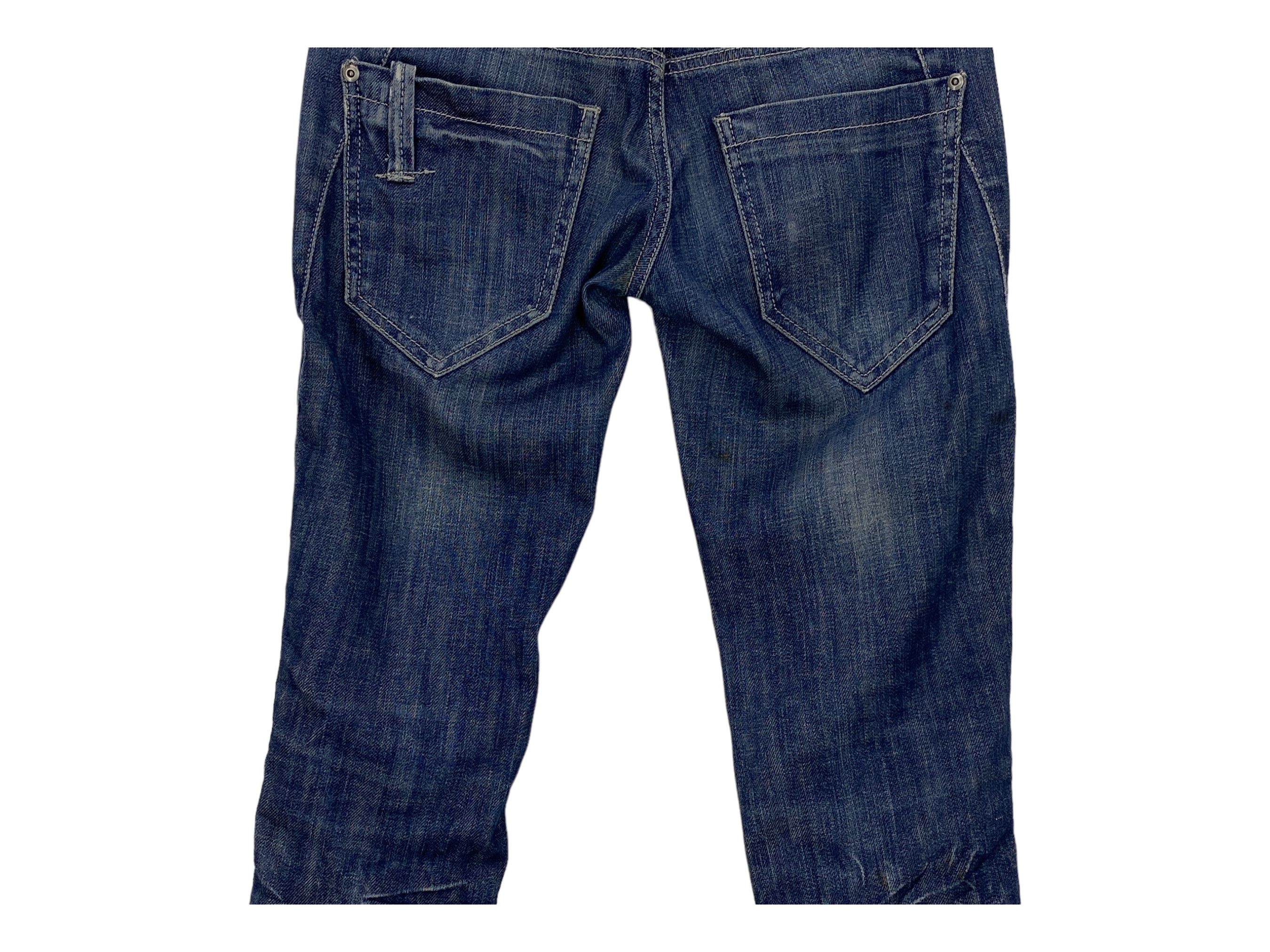 Japanese Brand TRF Denim Skinny Knee Patch Jeans Size 29" - 7 Thumbnail