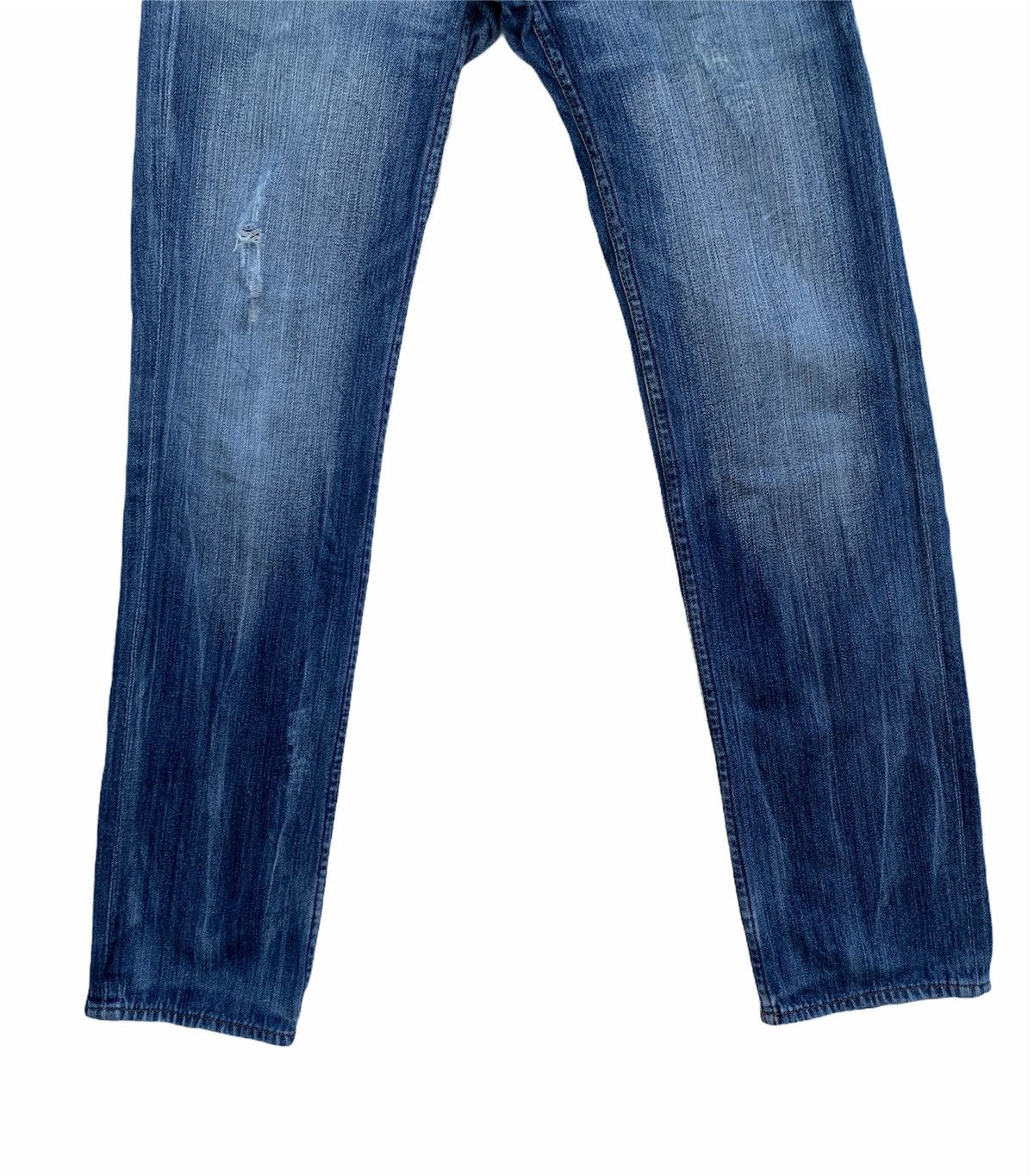 Japanese Brand Japanese Brand Double Waist Jeans Distressed Denim Size US 31 - 4 Thumbnail