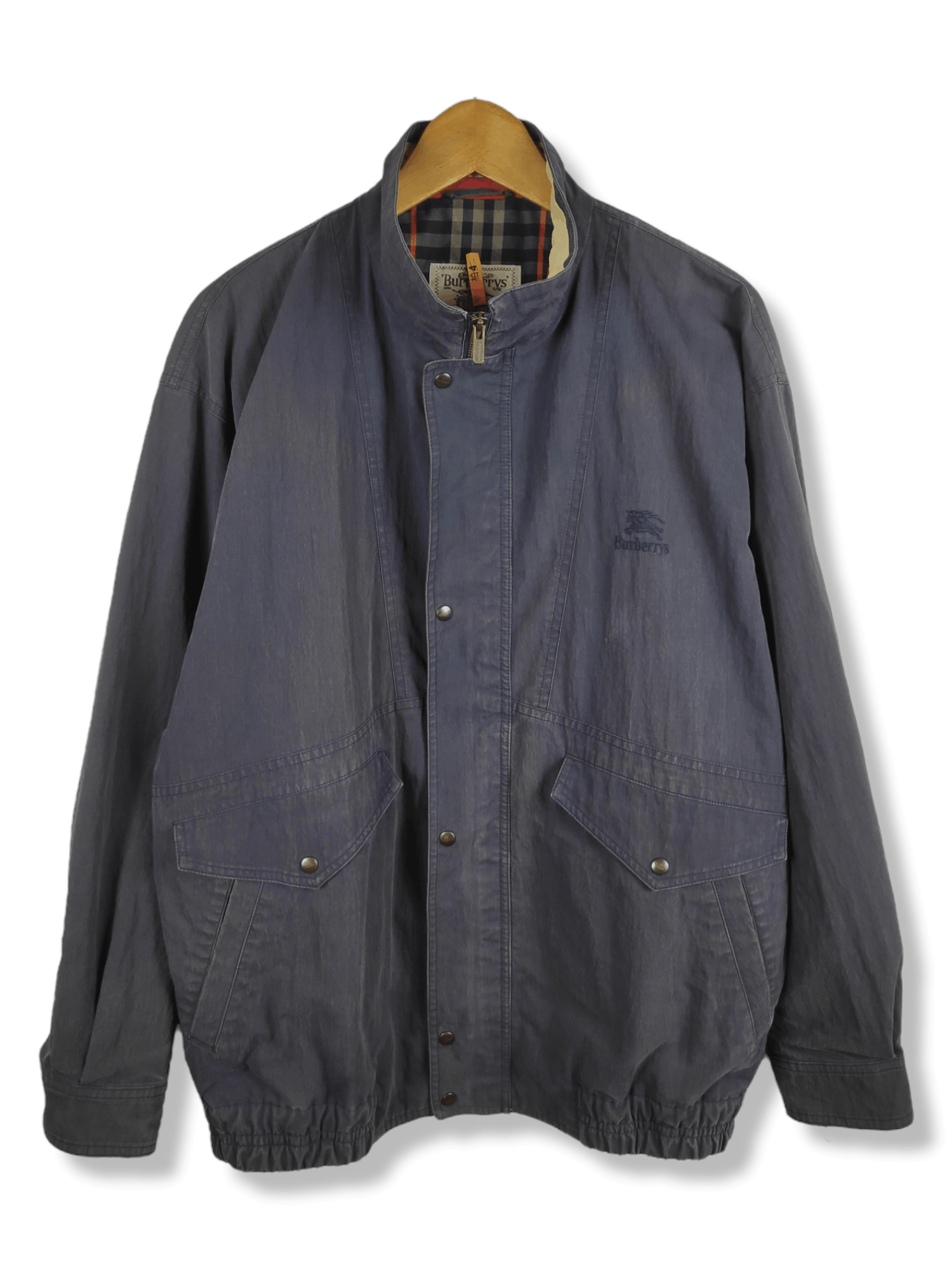 image of Archival Clothing x Burberry Best Offer Vintage Sun Faded Distressed Burberry Jacket (Size Medium)