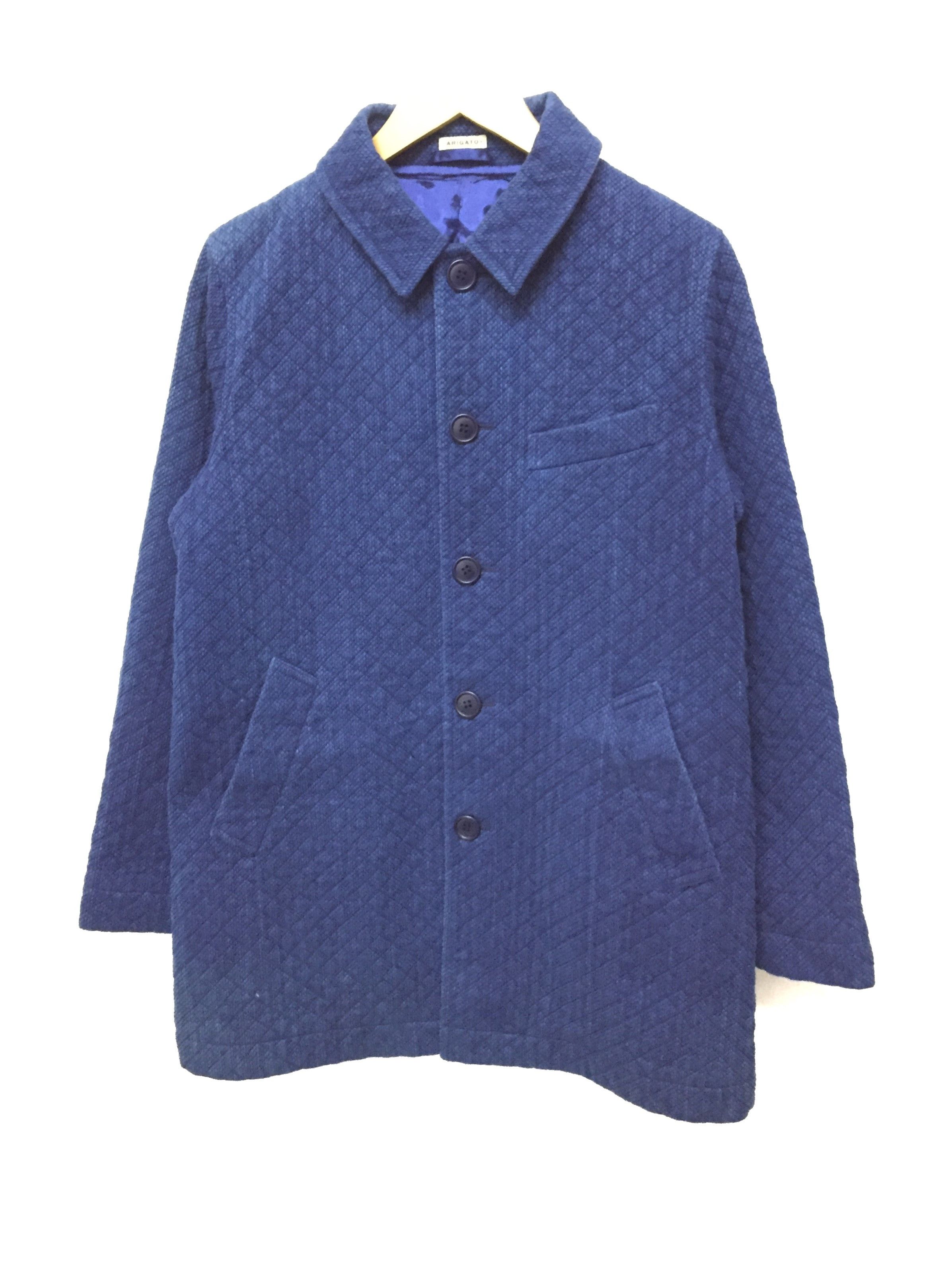 Blue Blue Japan Pure Indigo Denim Quilted long jacket kapital Size US M / EU 48-50 / 2 - 2 Thumbnail