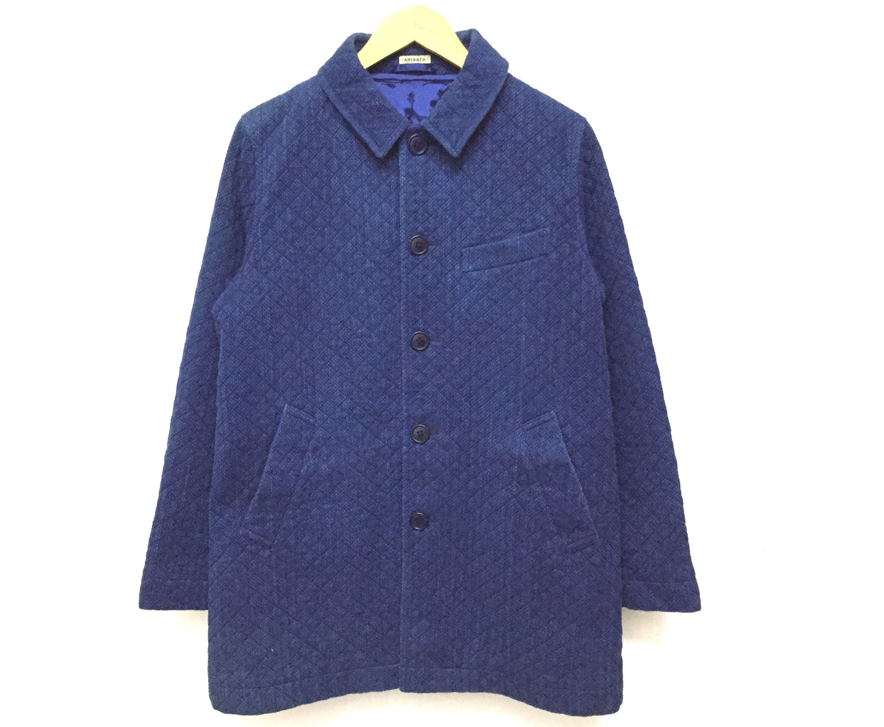 Blue Blue Japan Pure Indigo Denim Quilted long jacket kapital Size US M / EU 48-50 / 2 - 3 Thumbnail