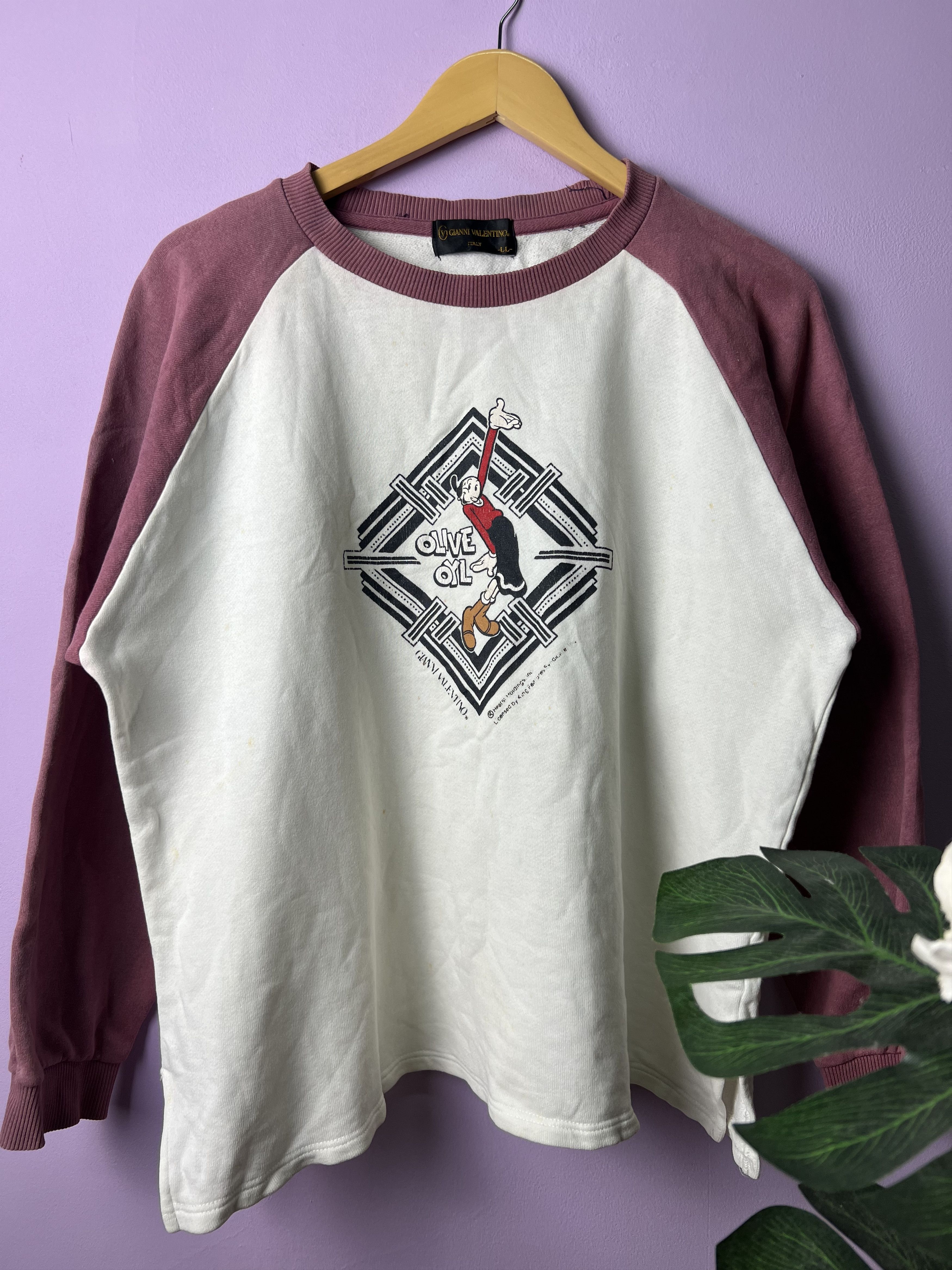 Gianni Valentino 🔥Rare Vintage Gianni Valentino Olive Oyl Sweatshirts Size US M / EU 48-50 / 2 - 2 Thumbnail