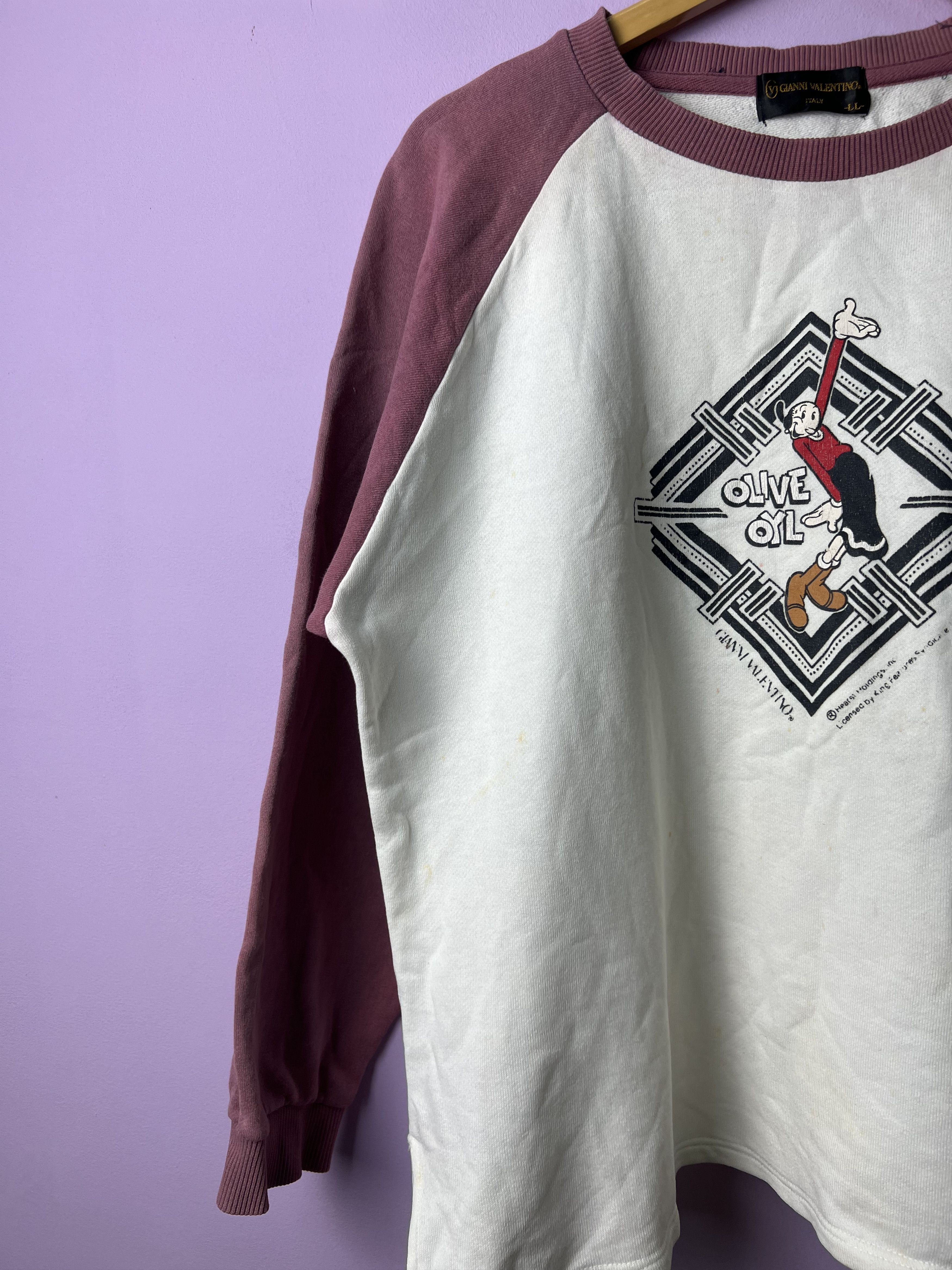 Gianni Valentino 🔥Rare Vintage Gianni Valentino Olive Oyl Sweatshirts Size US M / EU 48-50 / 2 - 9 Thumbnail
