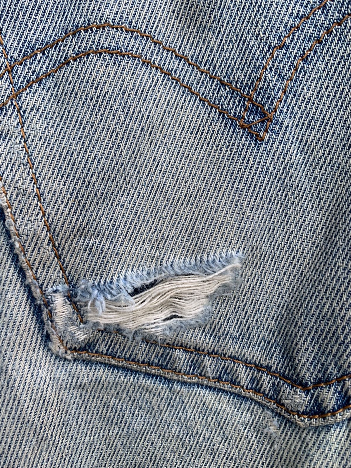 Levi's × Vintage Vintage Levis 606 Orange Tag Distressed Denim Size US 29 - 23 Thumbnail