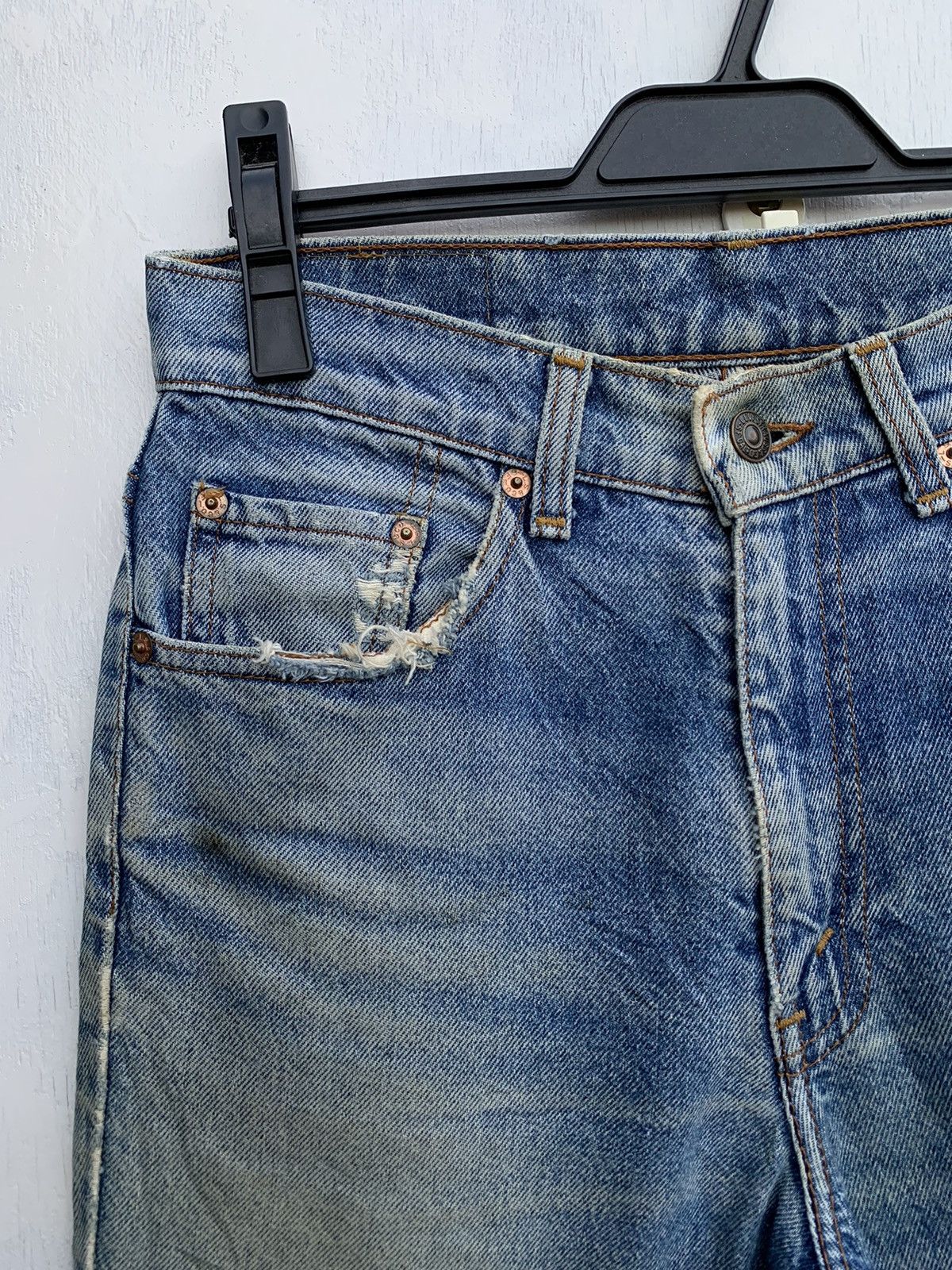 Levi's × Vintage Vintage Levis 606 Orange Tag Distressed Denim Size US 29 - 6 Thumbnail