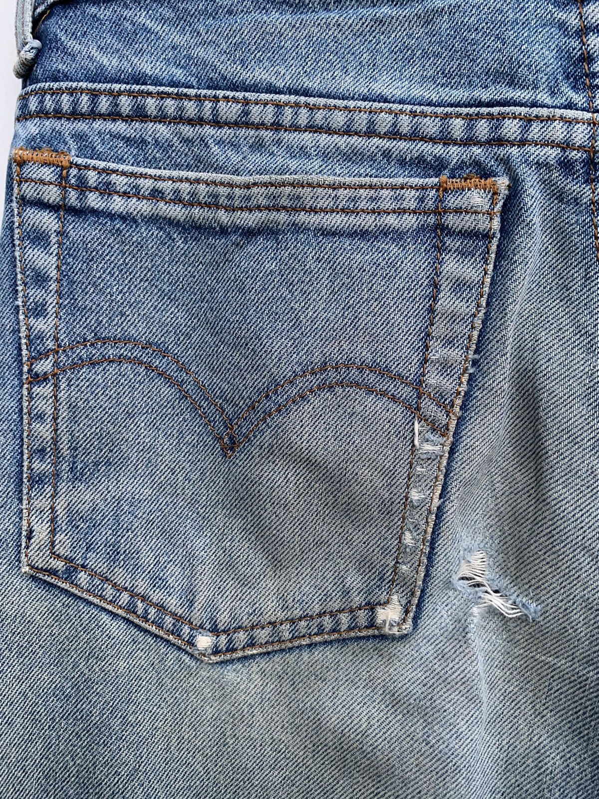 Levi's × Vintage Vintage Levis 606 Orange Tag Distressed Denim Size US 29 - 20 Thumbnail