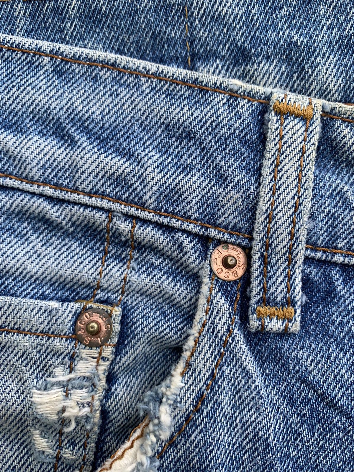 Levi's × Vintage Vintage Levis 606 Orange Tag Distressed Denim Size US 29 - 9 Thumbnail