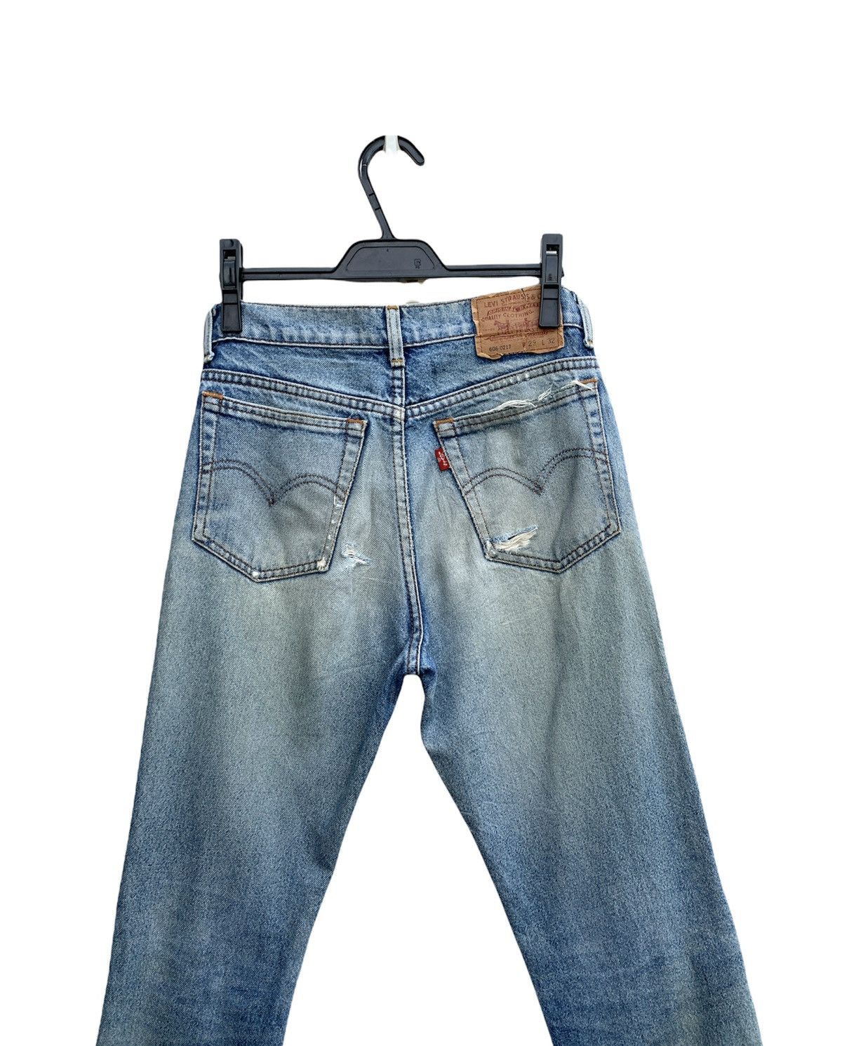Levi's × Vintage Vintage Levis 606 Orange Tag Distressed Denim Size US 29 - 16 Thumbnail