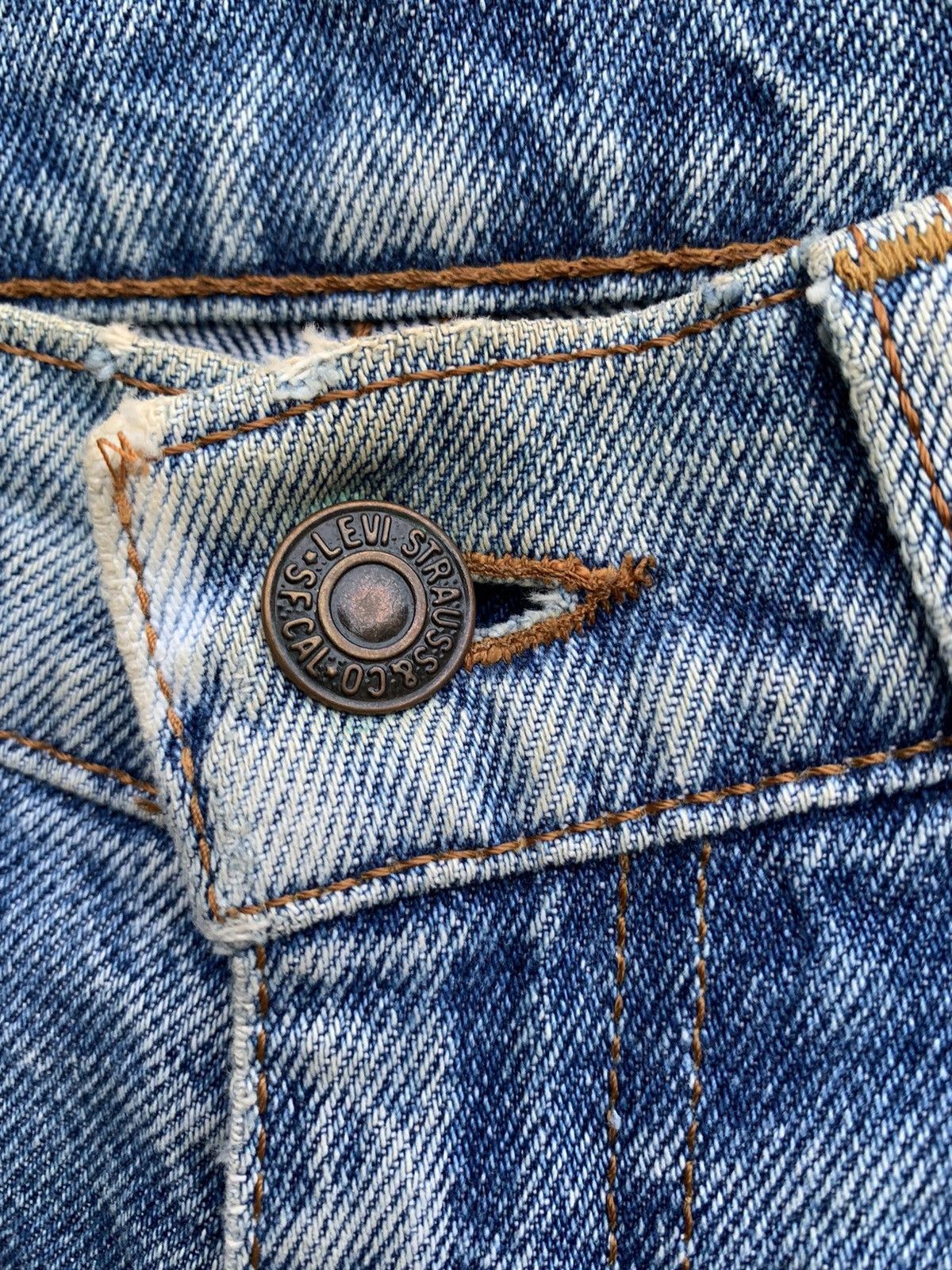 Levi's × Vintage Vintage Levis 606 Orange Tag Distressed Denim Size US 29 - 10 Thumbnail