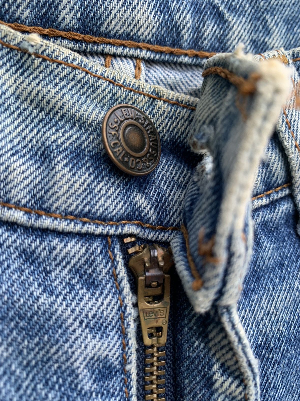 Levi's × Vintage Vintage Levis 606 Orange Tag Distressed Denim Size US 29 - 12 Thumbnail
