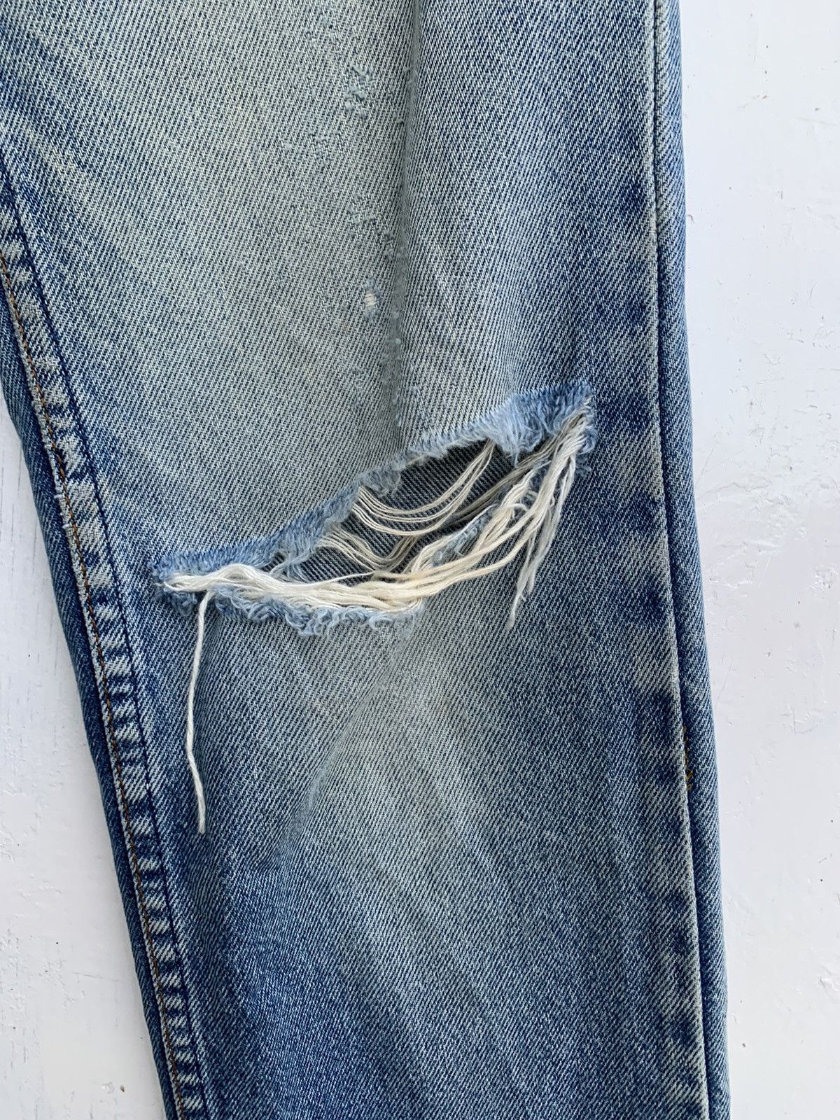 Levi's × Vintage Vintage Levis 606 Orange Tag Distressed Denim Size US 29 - 5 Thumbnail