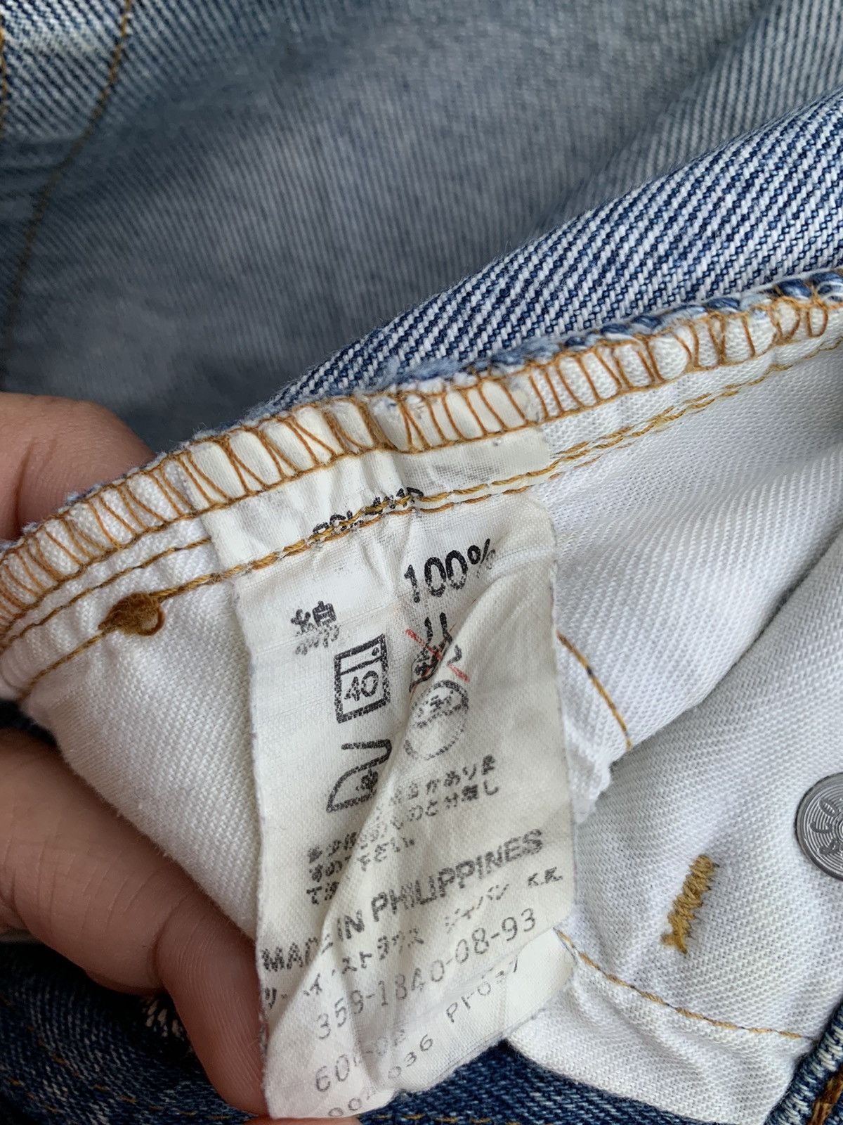 Levi's × Vintage Vintage Levis 606 Orange Tag Distressed Denim Size US 29 - 25 Thumbnail