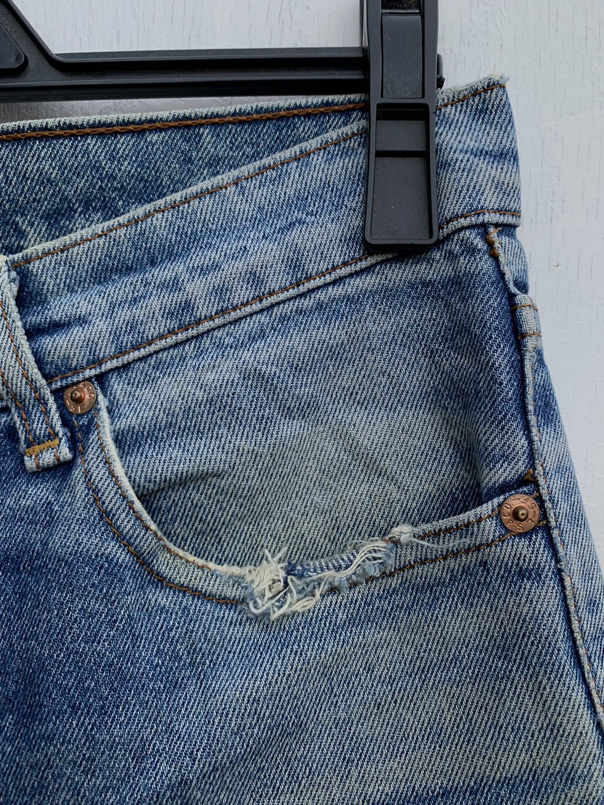Levi's × Vintage Vintage Levis 606 Orange Tag Distressed Denim Size US 29 - 11 Thumbnail