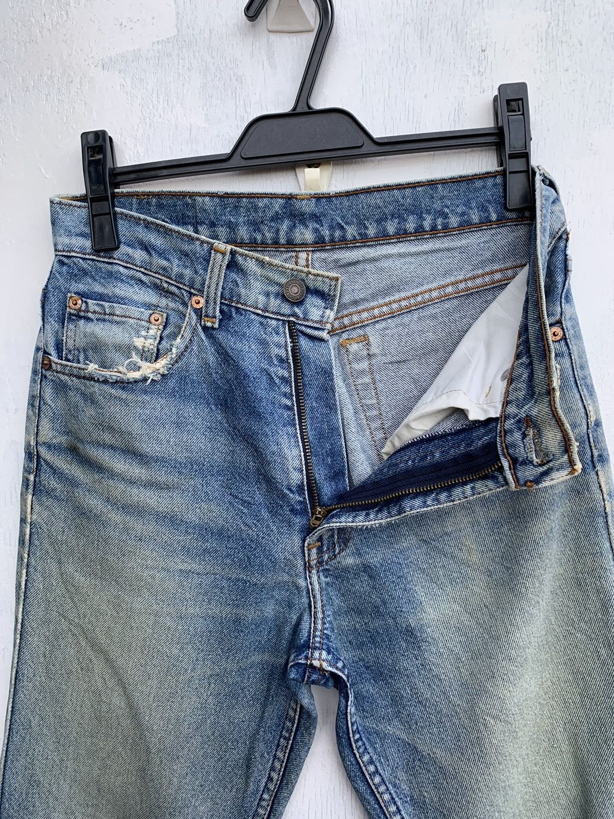 Levi's × Vintage Vintage Levis 606 Orange Tag Distressed Denim Size US 29 - 13 Thumbnail