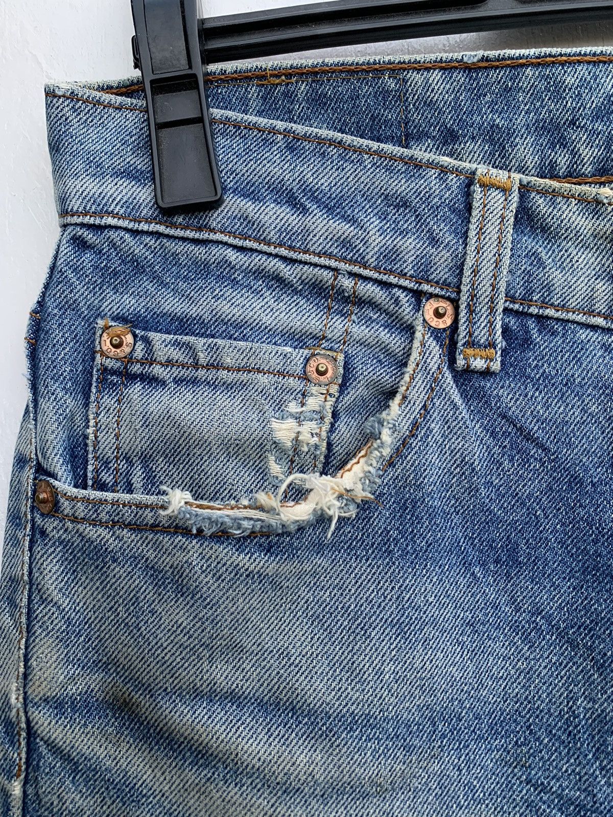 Levi's × Vintage Vintage Levis 606 Orange Tag Distressed Denim Size US 29 - 8 Thumbnail