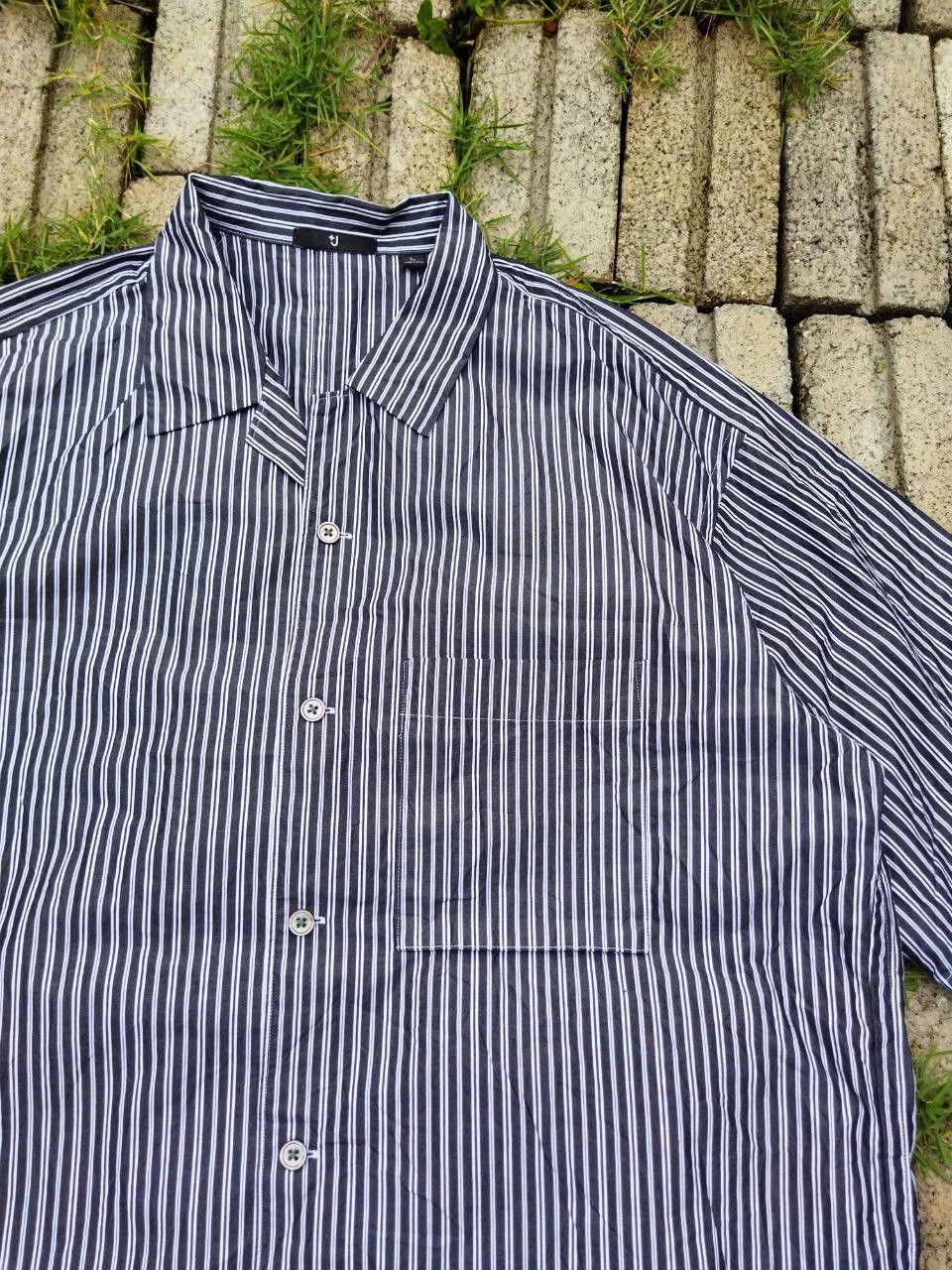 Jil Sander × Uniqlo Jil Sander X Uniqlo Striped Oversized Shirt Size US L / EU 52-54 / 3 - 3 Thumbnail