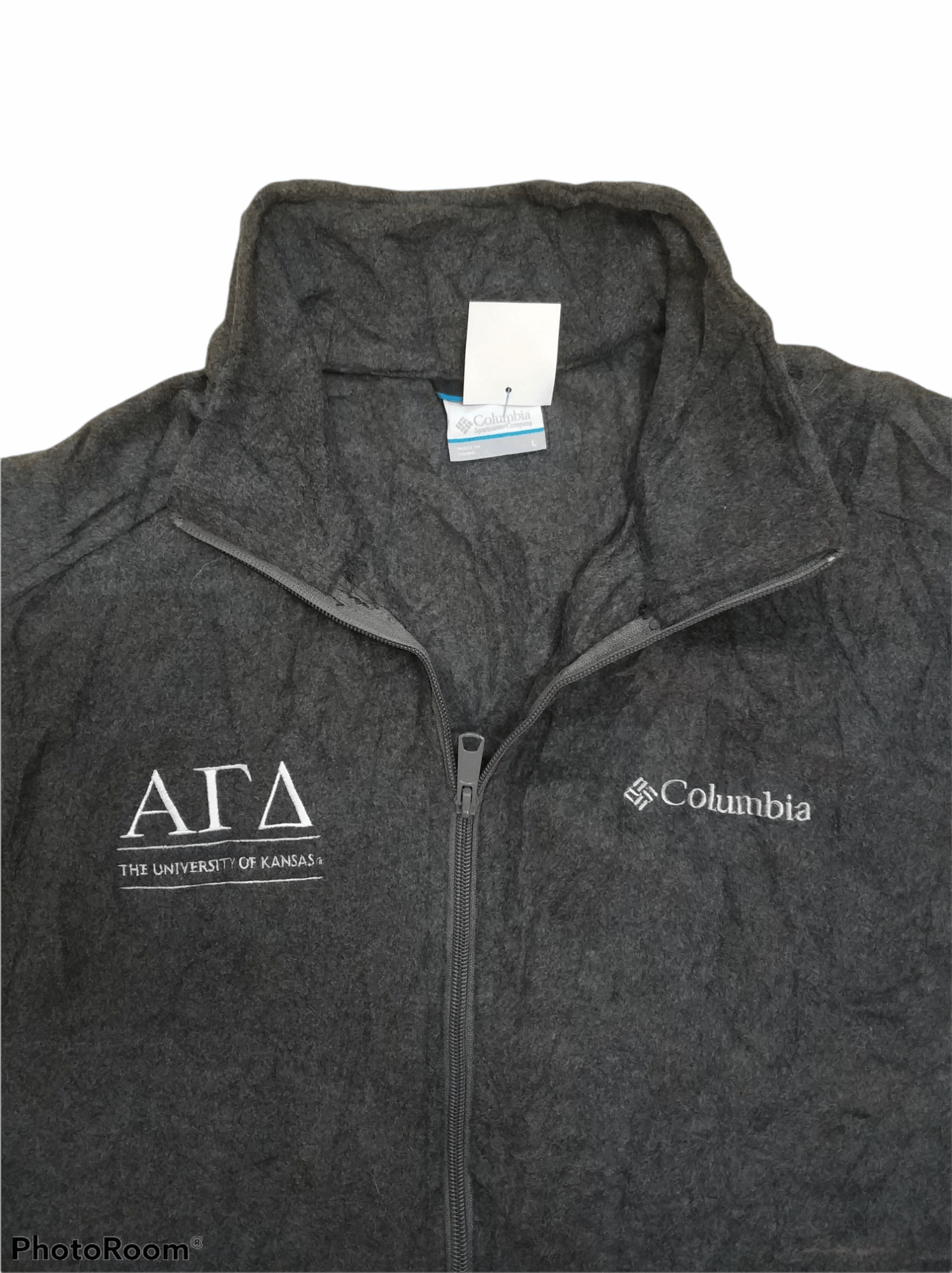 Columbia 🔥 University of Kansas Fleece Vest Size US L / EU 52-54 / 3 - 2 Thumbnail