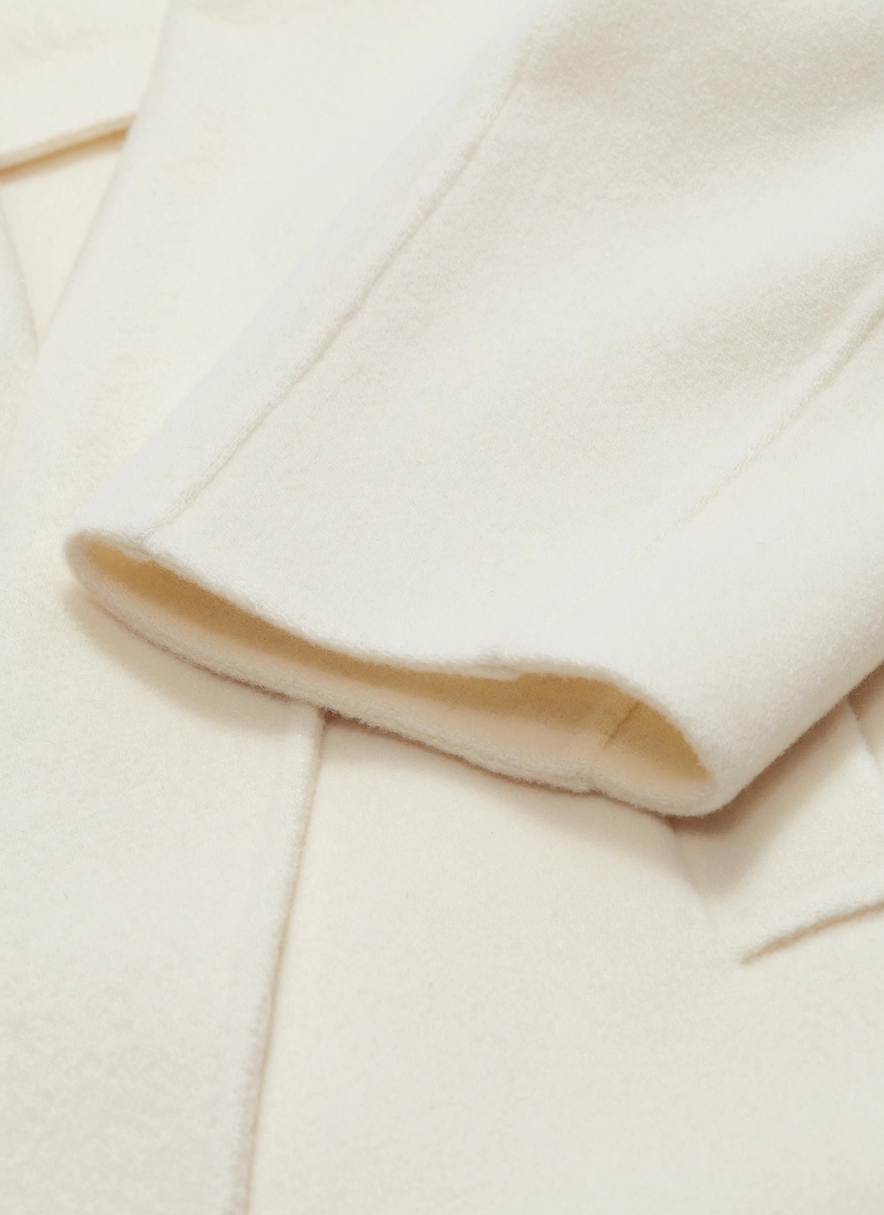 The Row Tooman Cashmere & Wool-Blend Coat In Ivory White Size 36 Size XS / US 0-2 / IT 36-38 - 4 Thumbnail