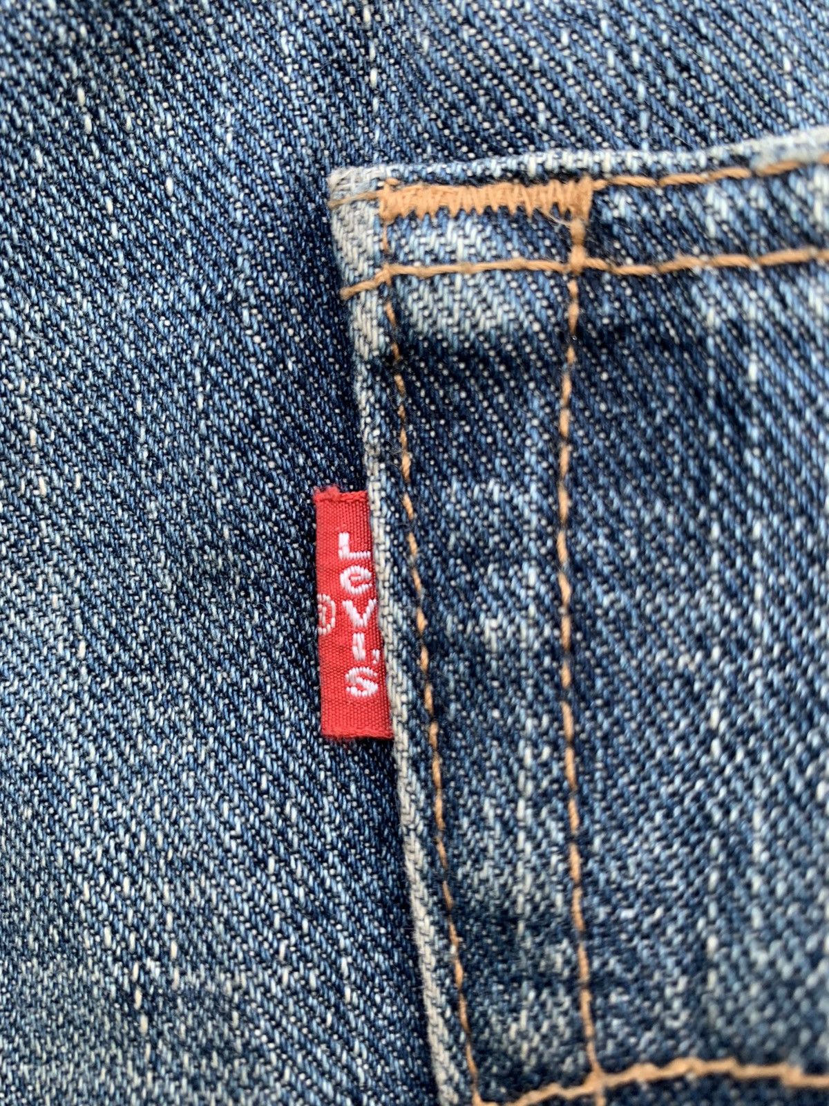 Levi's × Vintage Vintage 90s Levi's Top Button J36 DISTRESSED DENIM Size US 33 - 18 Thumbnail