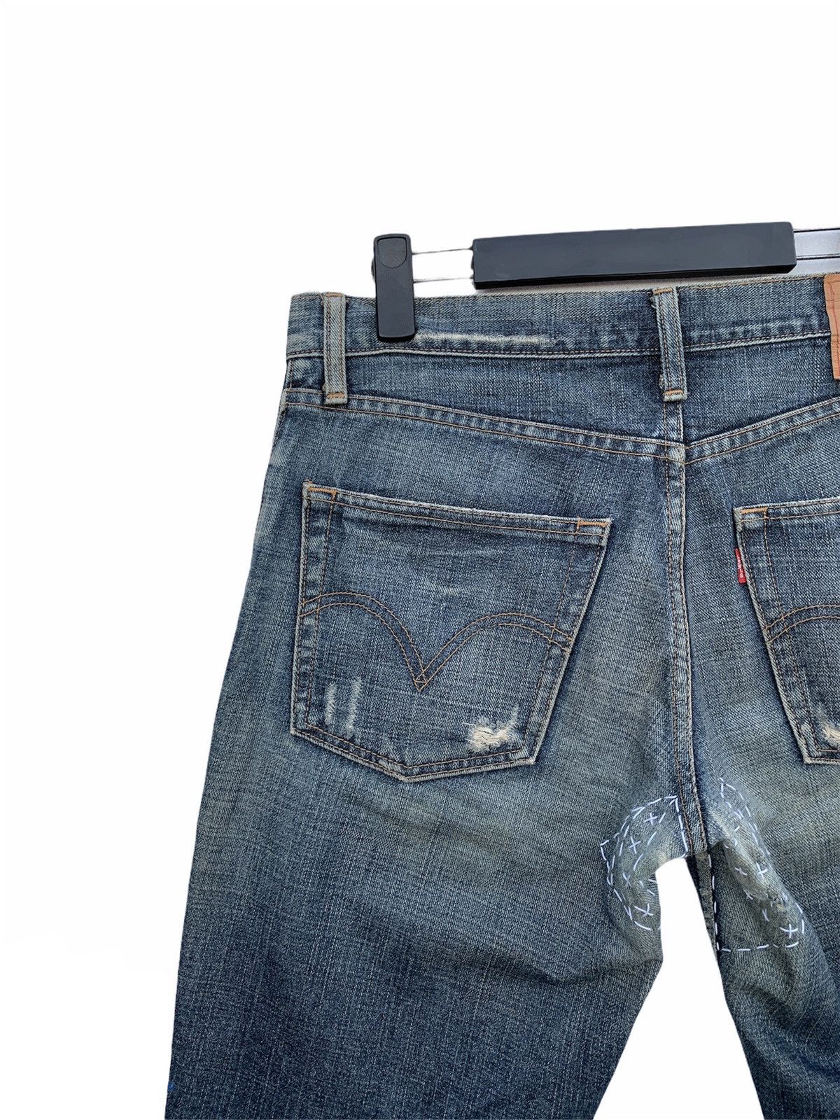 Levi's × Vintage Vintage 90s Levi's Top Button J36 DISTRESSED DENIM Size US 33 - 8 Thumbnail