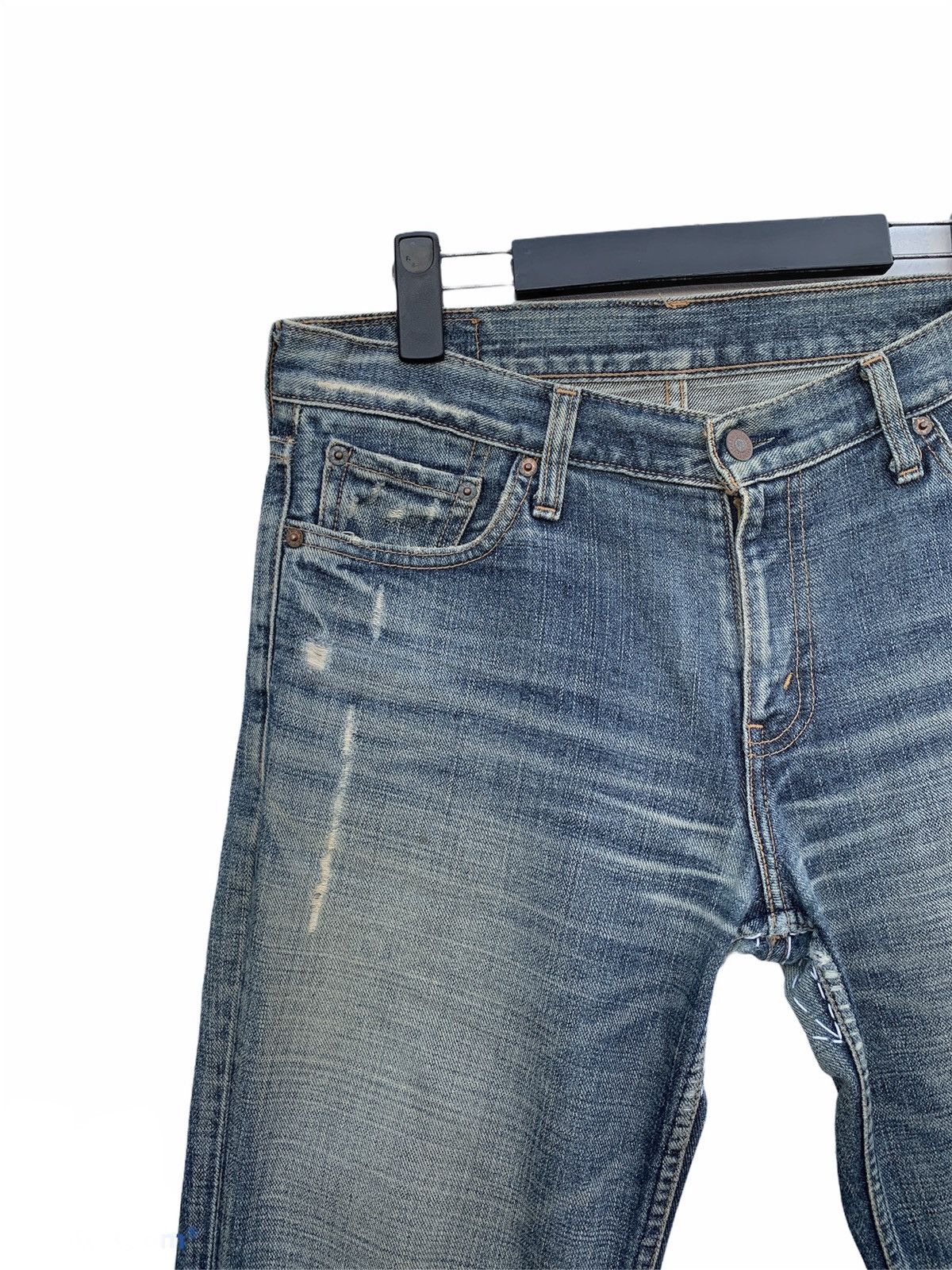 Levi's × Vintage Vintage 90s Levi's Top Button J36 DISTRESSED DENIM Size US 33 - 4 Thumbnail