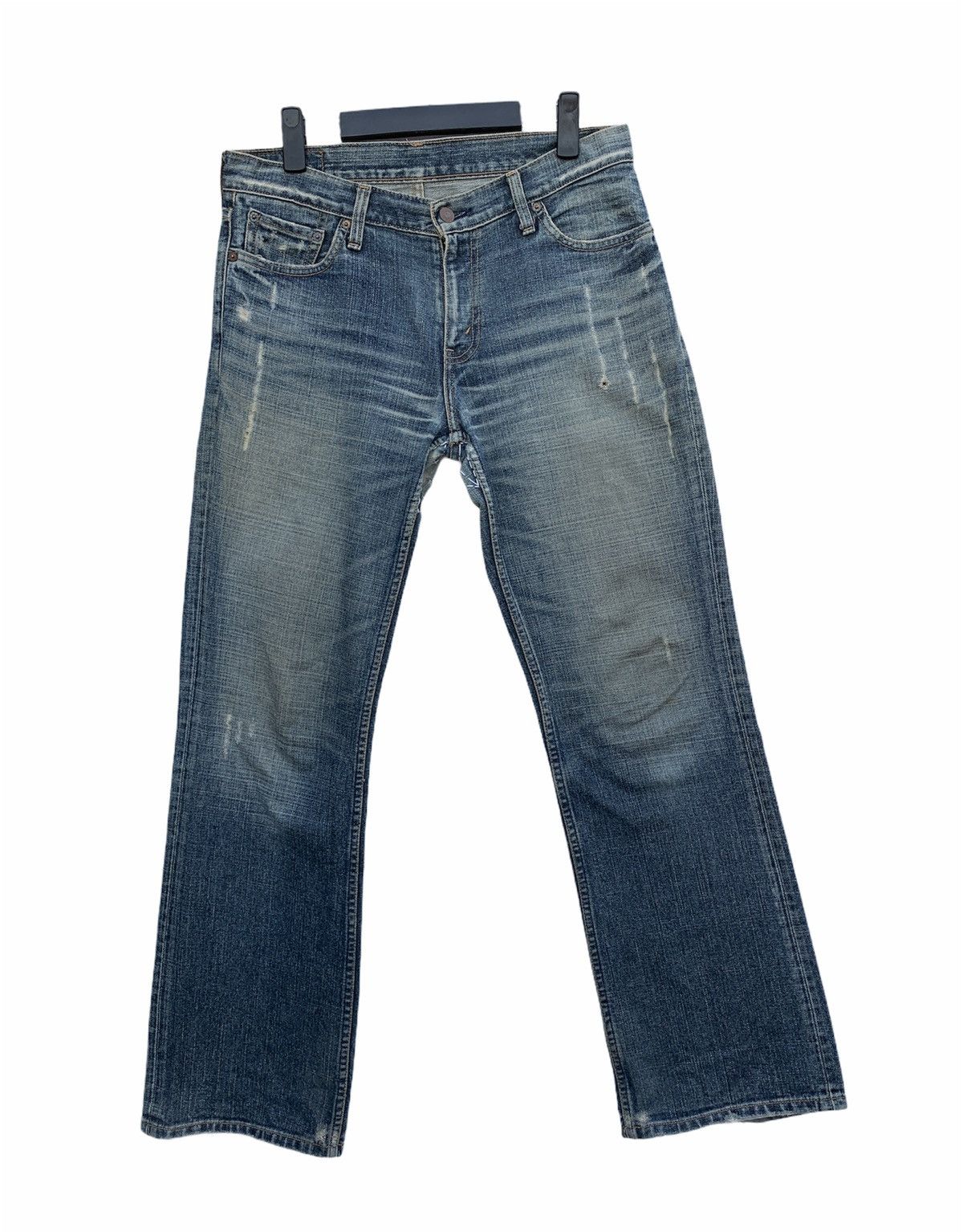 Vintage 90s Levi's Top Button J36 DISTRESSED DENIM
