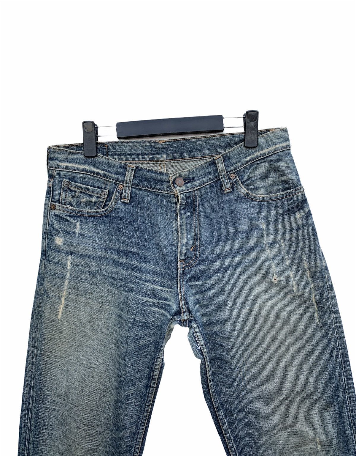 Levi's × Vintage Vintage 90s Levi's Top Button J36 DISTRESSED DENIM Size US 33 - 2 Thumbnail
