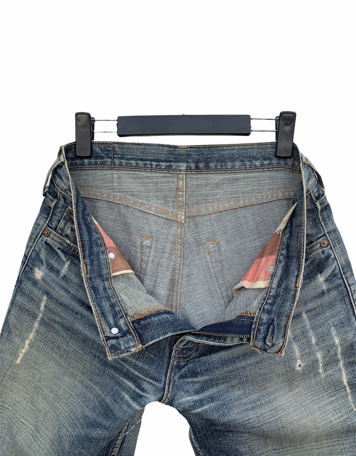 Levi's × Vintage Vintage 90s Levi's Top Button J36 DISTRESSED DENIM Size US 33 - 13 Thumbnail