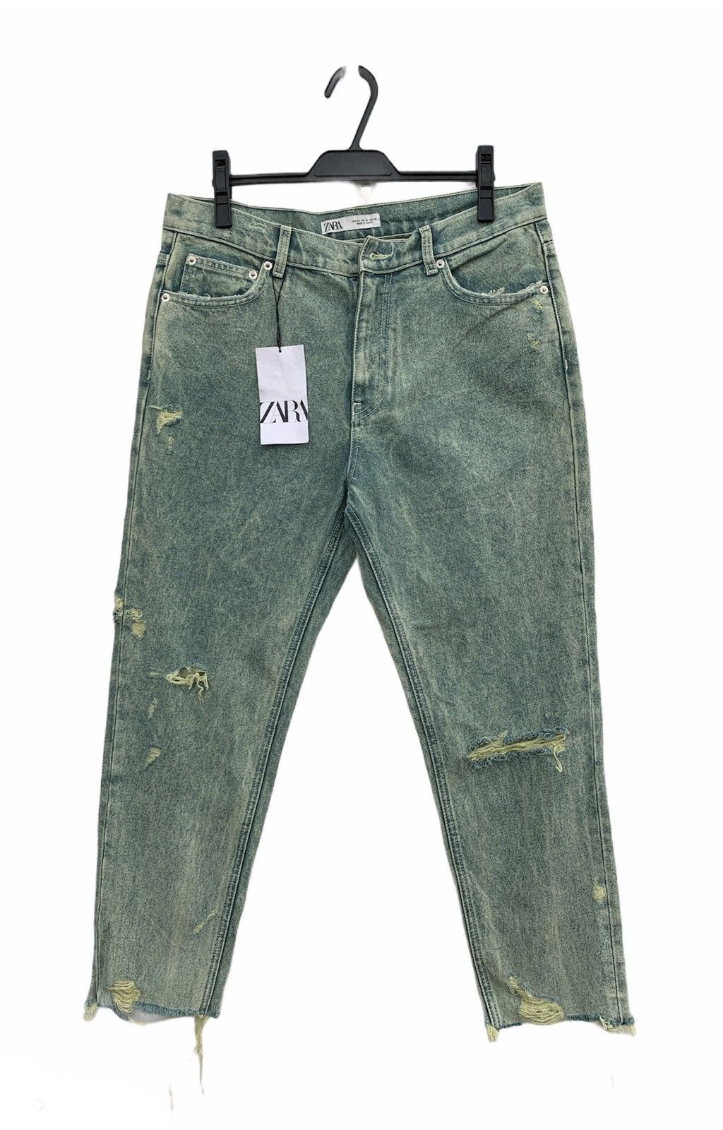 If Six Was Nine × Zara Zara Distressed Denim New With Tag Size US 33 - 1 Thumbnail