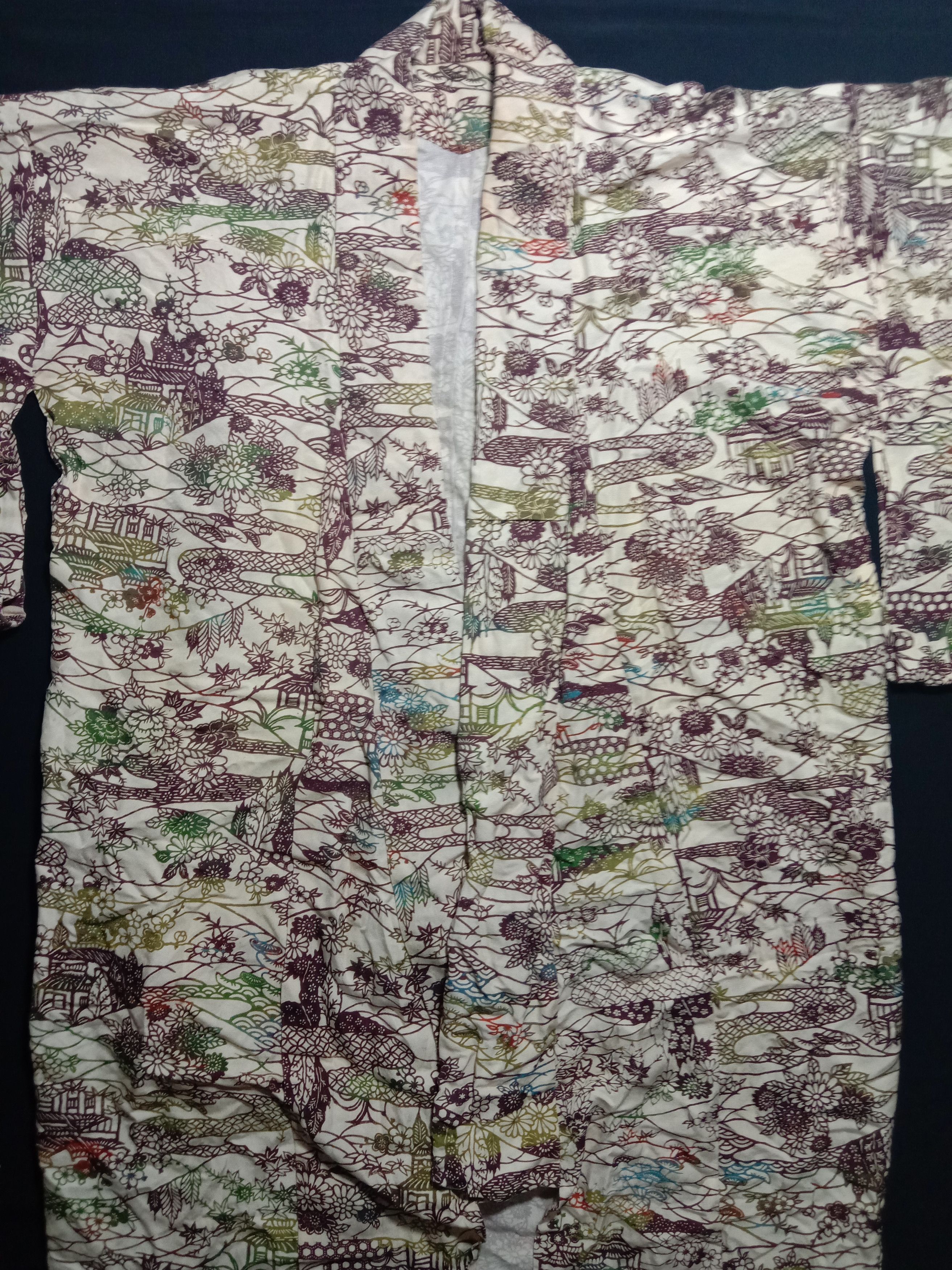 Japanese Brand Kimono Happi Jacket Jacket Tomesode Haori Noragi Size US L / EU 52-54 / 3 - 3 Thumbnail