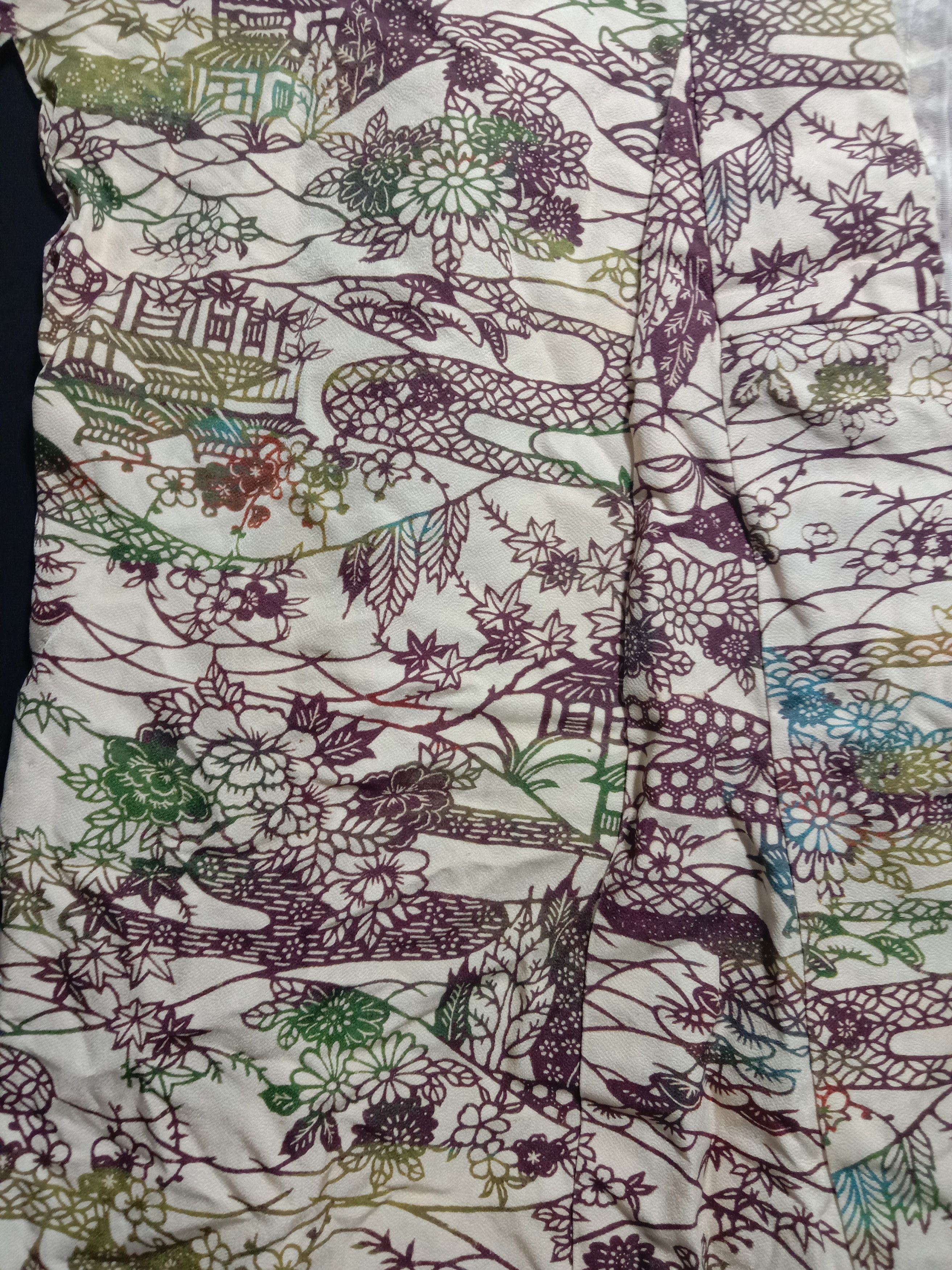 Japanese Brand Kimono Happi Jacket Jacket Tomesode Haori Noragi Size US L / EU 52-54 / 3 - 4 Thumbnail