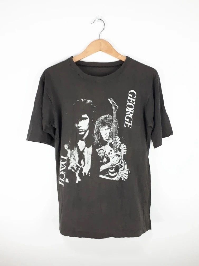 Japanese Brand × Vintage Vintage Sun Faded George & Lynch Full Print Band Tees Size US S / EU 44-46 / 1 - 1 Thumbnail
