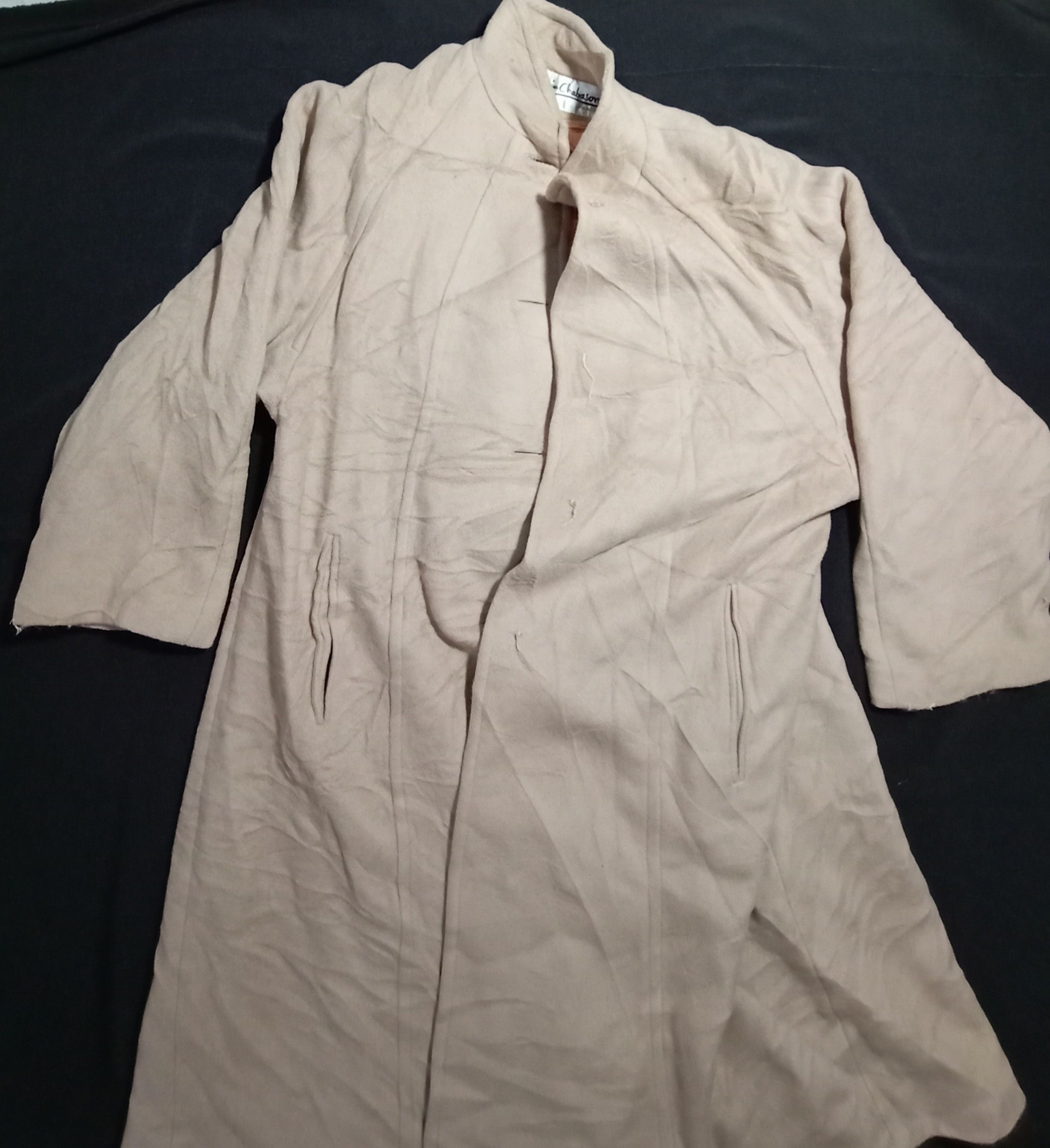 Designer Alain Chabason Made in France Heavy Trench Coats Size US L / EU 52-54 / 3 - 1 Thumbnail