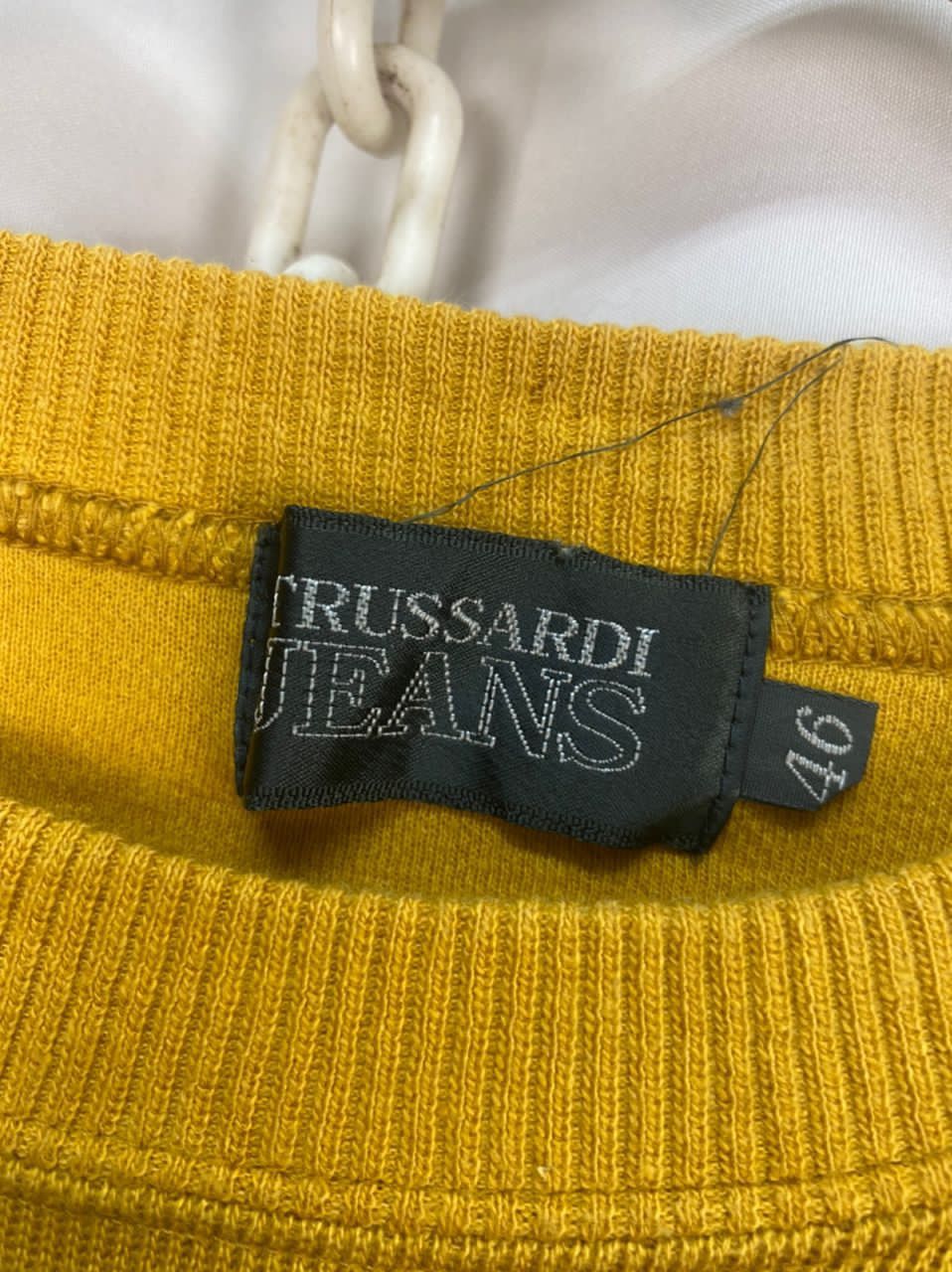 Designer × Trussardi Trussardi jeans embroidered logo sweatshirt Size US XL / EU 56 / 4 - 3 Thumbnail