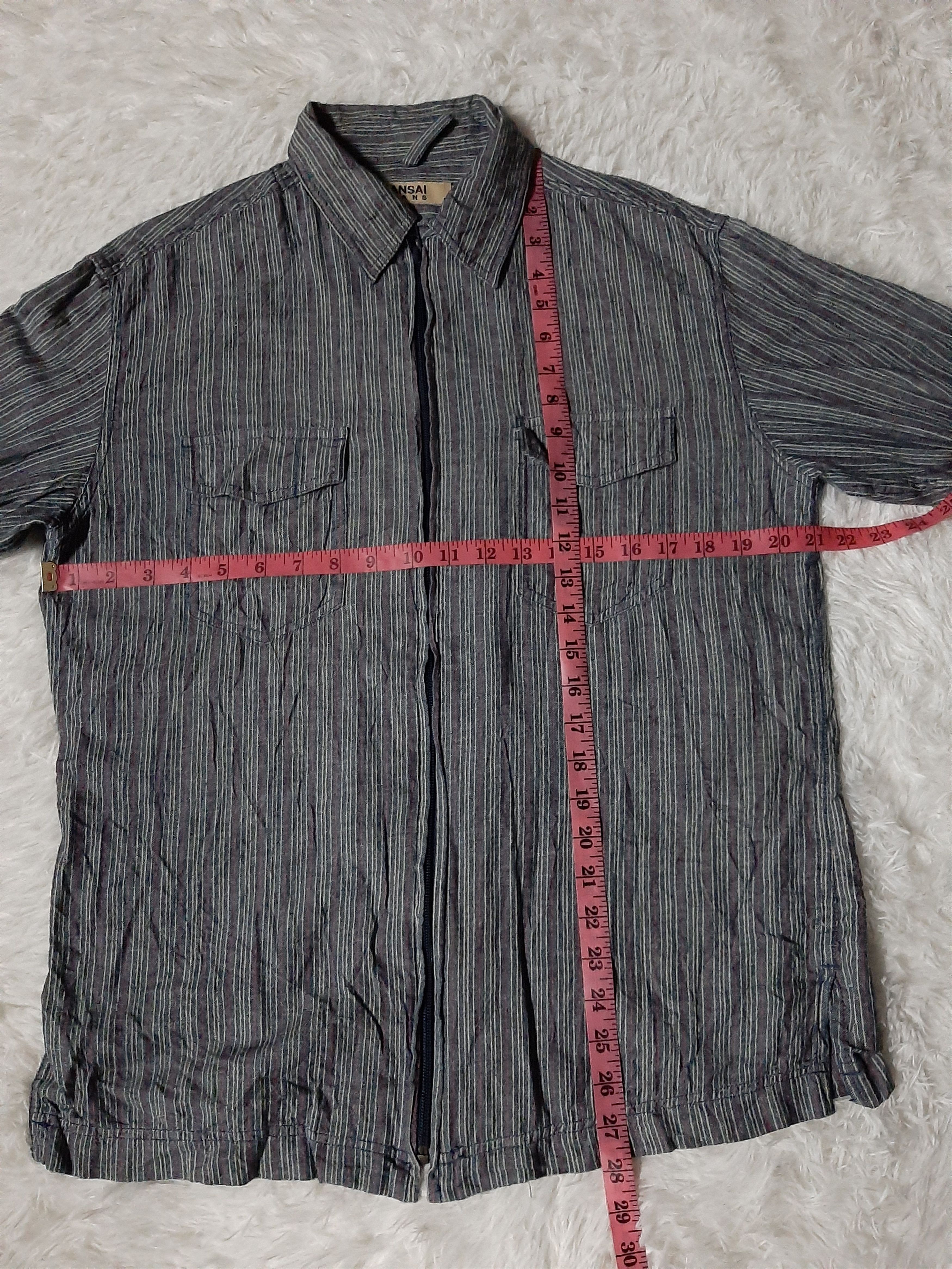 Japanese Brand × Kansai Yamamoto × Vintage VINTAGE KANSAI JEANS SHIRT ZIPPER LONG SLEEVE Size US M / EU 48-50 / 2 - 7 Thumbnail