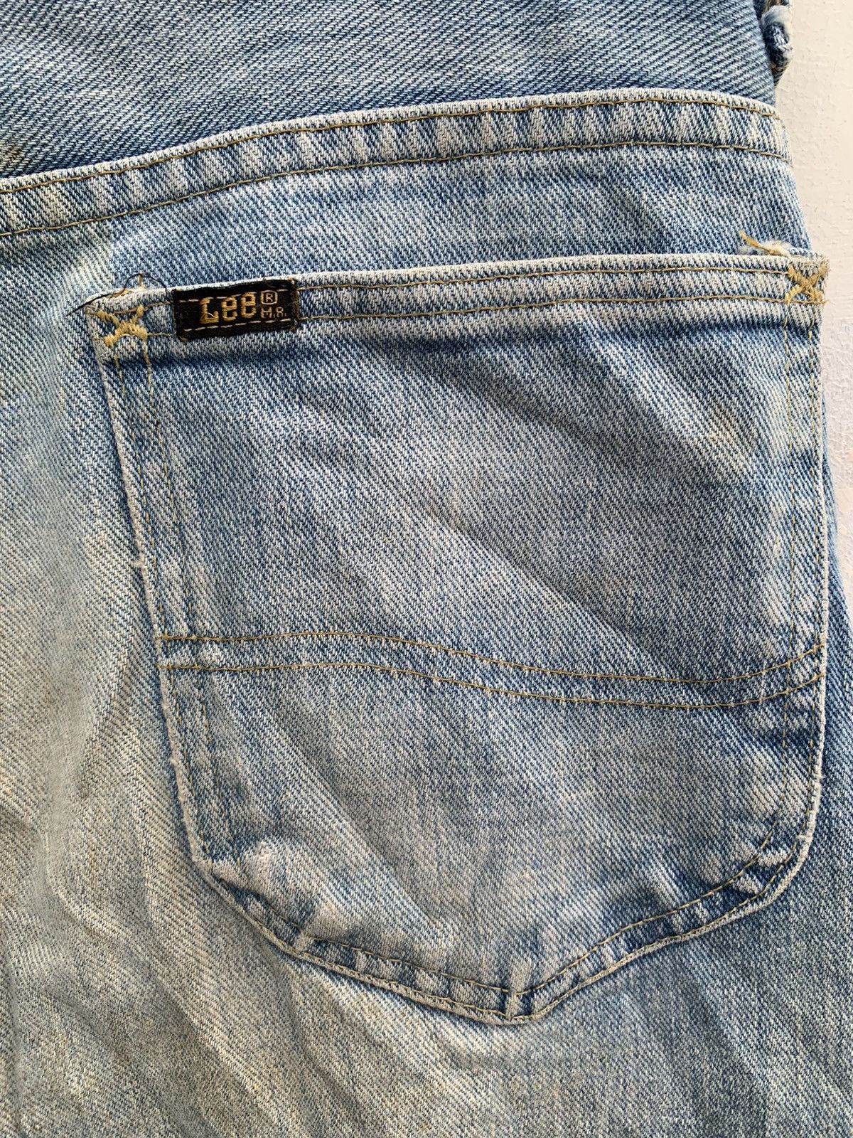 Lee × Vintage Vintage Lee Raiders Distressed Denim Blue Pants Size US 30 / EU 46 - 17 Thumbnail