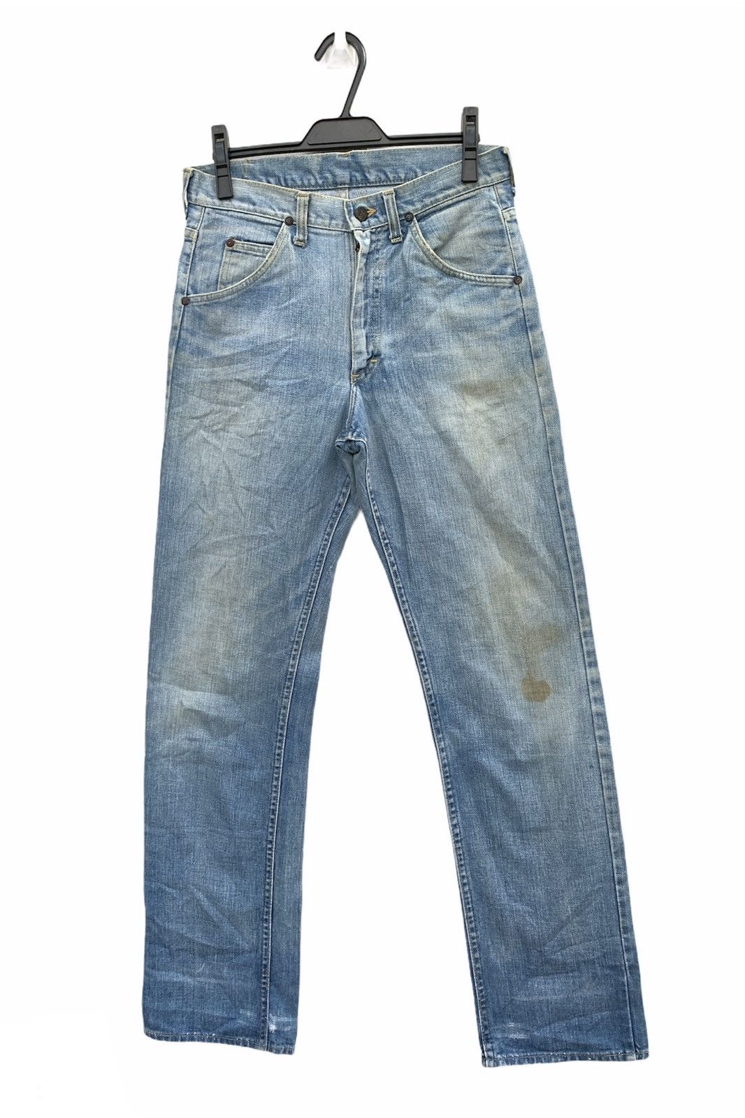 Lee × Vintage Vintage Lee Raiders Distressed Denim Blue Pants Size US 30 / EU 46 - 2 Thumbnail