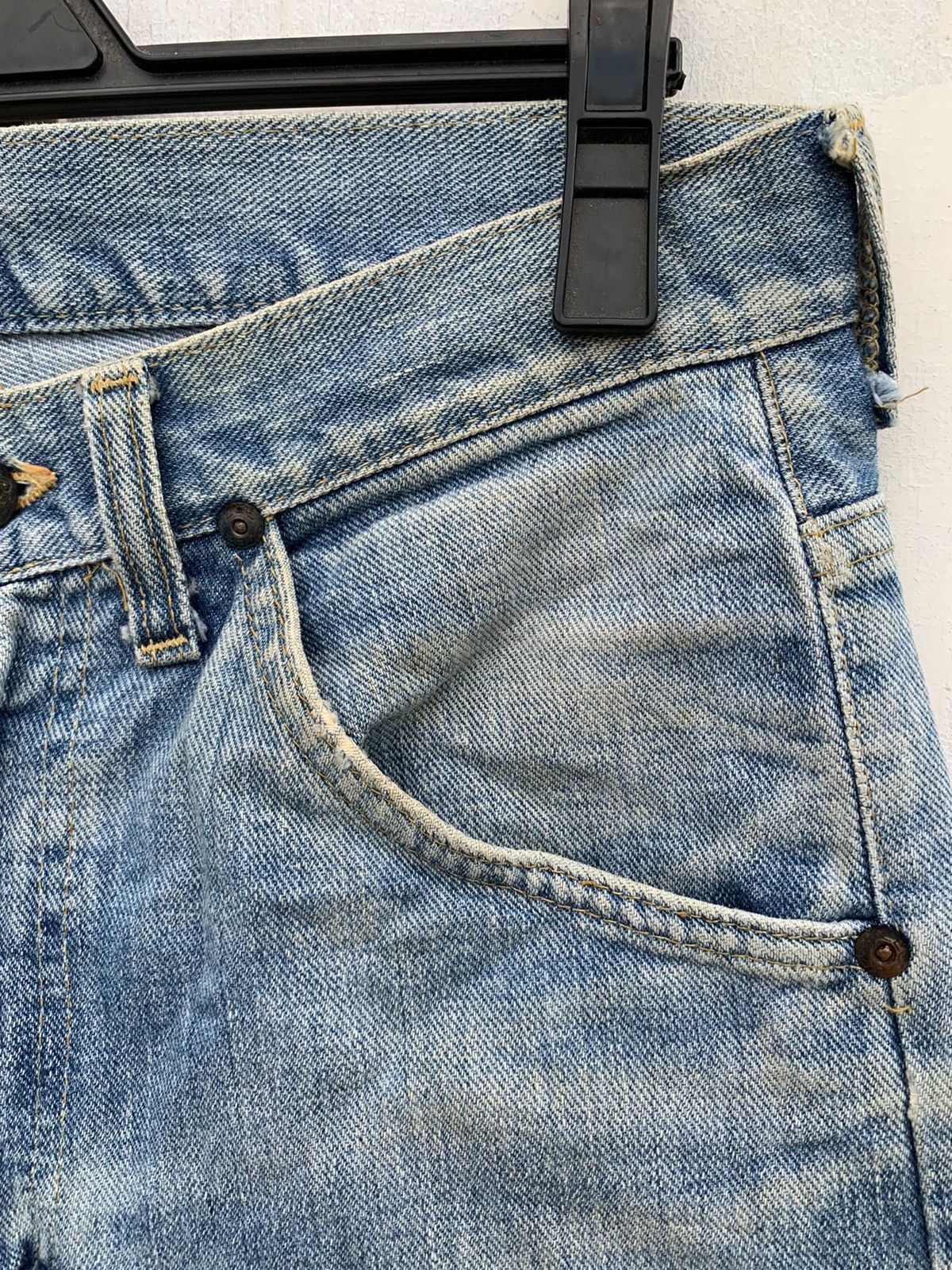 Lee × Vintage Vintage Lee Raiders Distressed Denim Blue Pants Size US 30 / EU 46 - 13 Thumbnail